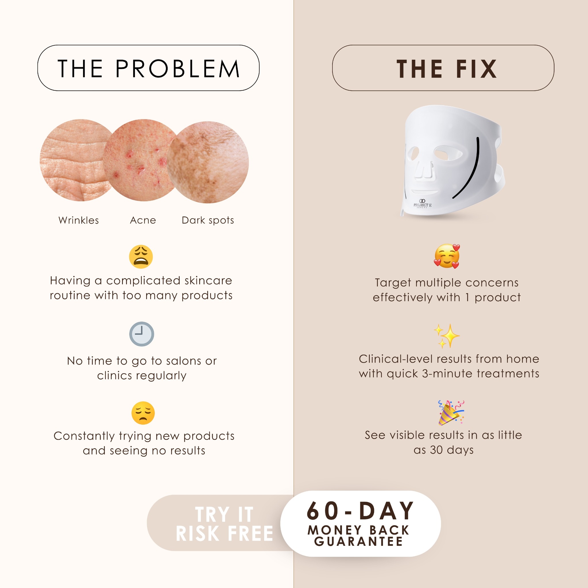 Project E Beauty Facebook ad