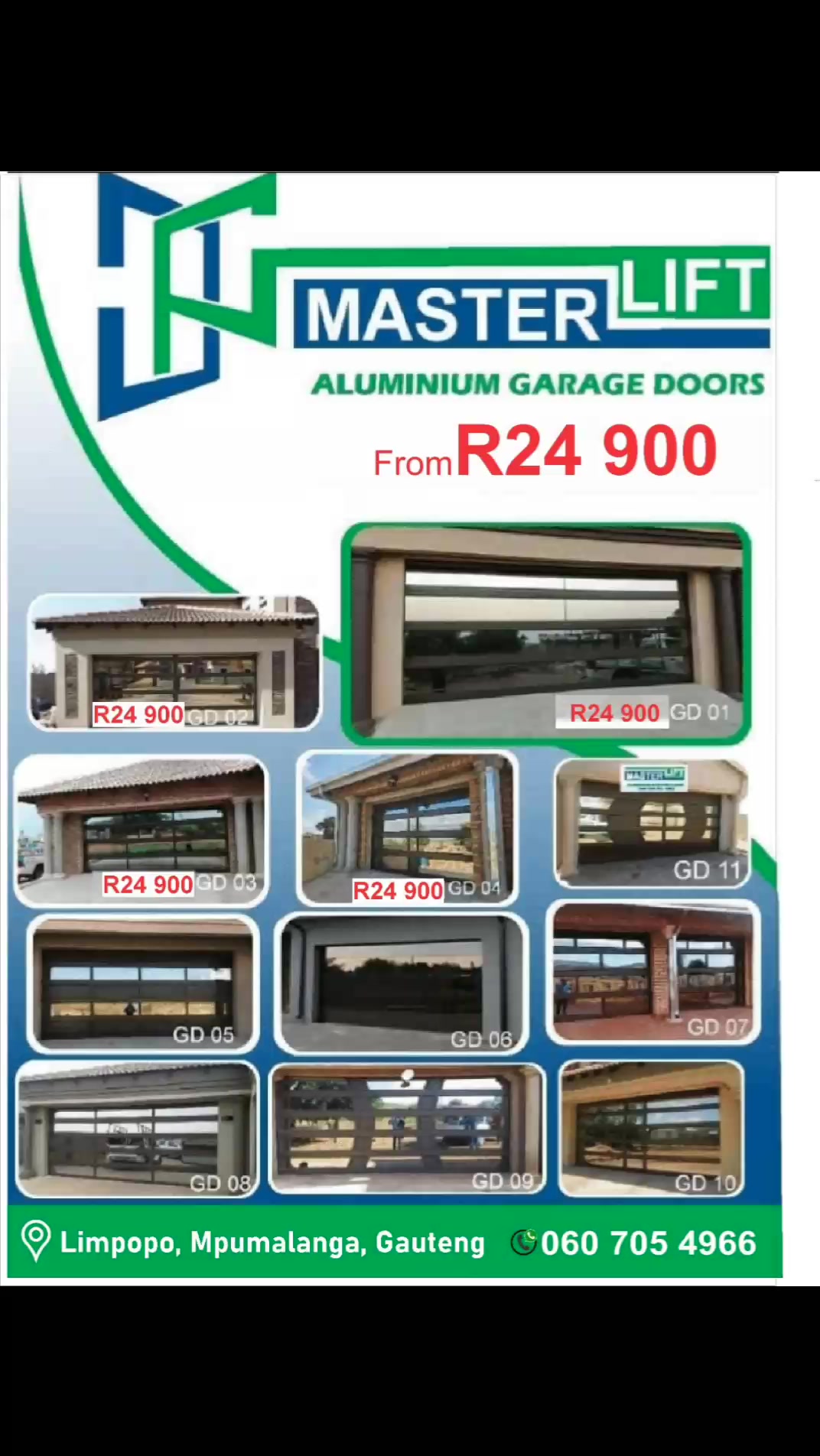 Master Lift Aluminum Facebook ad: Limpopo, Mpumalanga and Gauteng