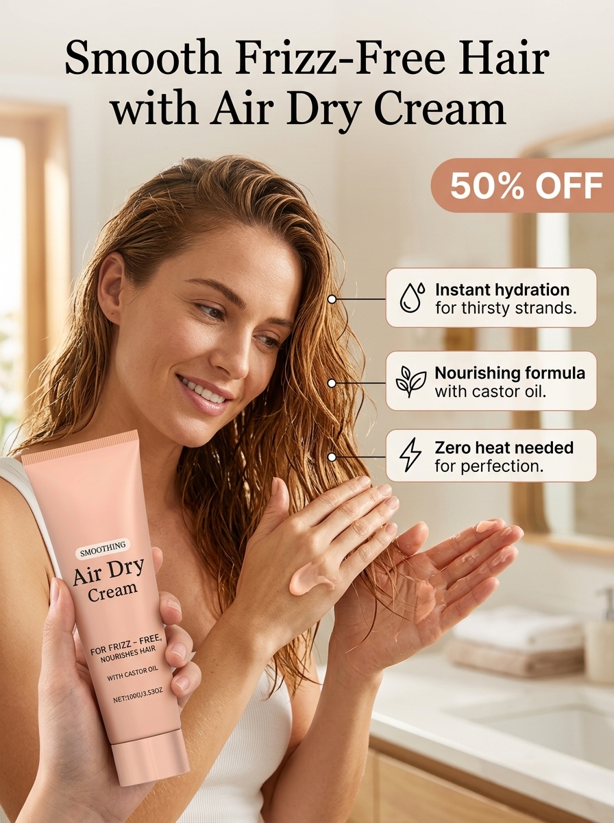 Puzzlemoon Facebook ad: Hair Smoothing Care Cream