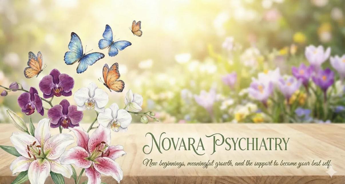 Novara Psychiatry PLLC Facebook ad: Compassionate, evidence-based psychiatric care for…