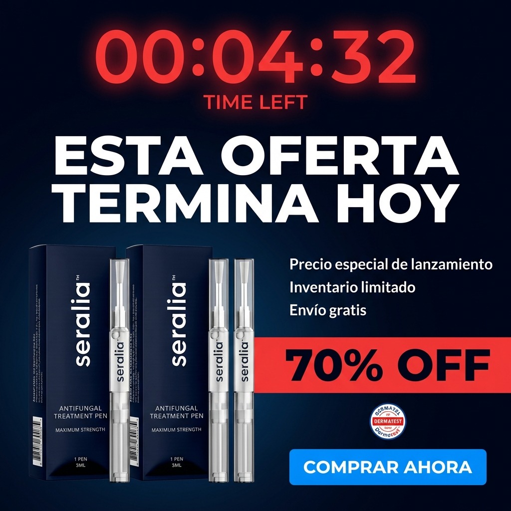 Seralia Facebook ad: Elimina hongos rápidamente