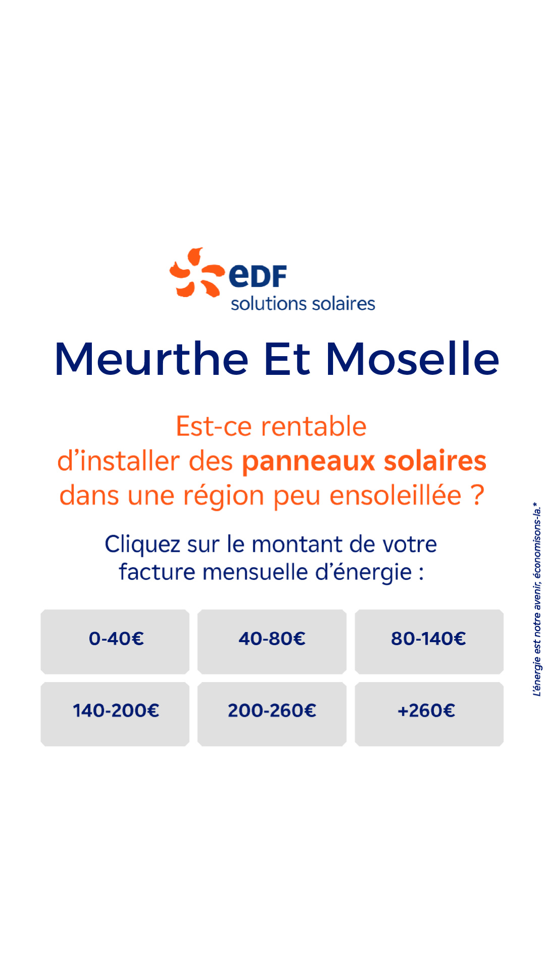 Mes offres EDF solutions solaires Facebook ad