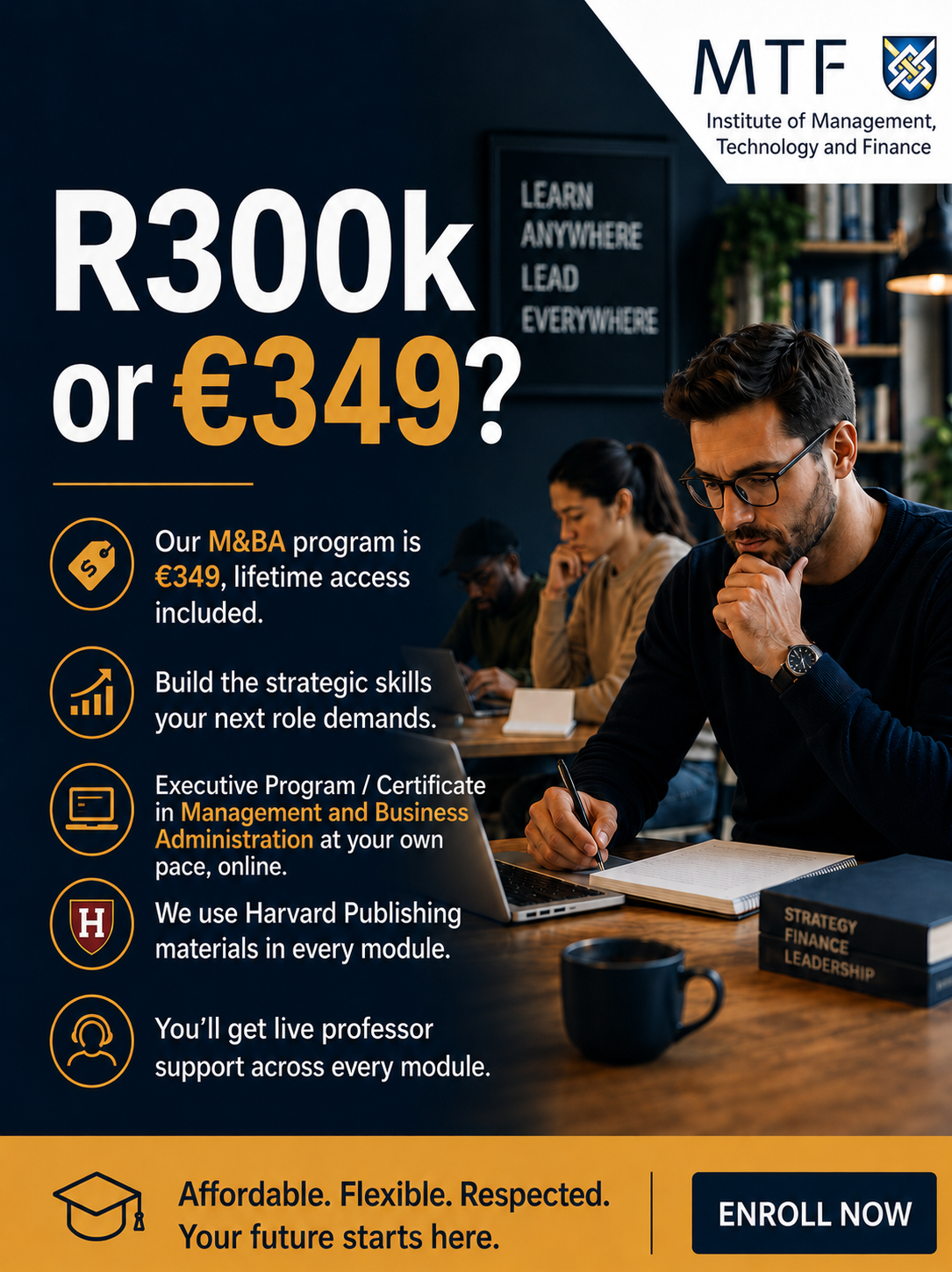 Institute of Management, Technology and Finance Facebook ad
