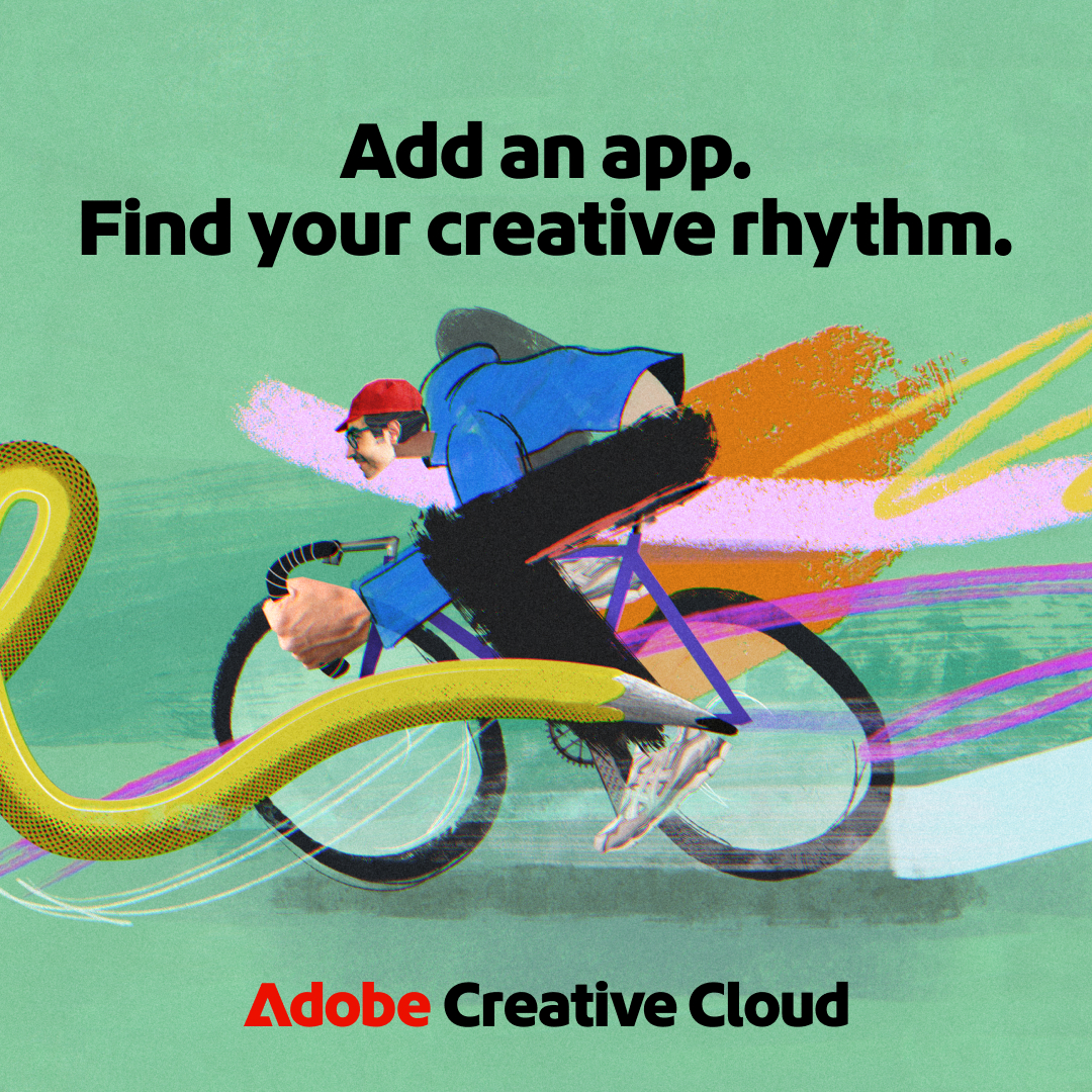 Adobe Creative Cloud Facebook ad