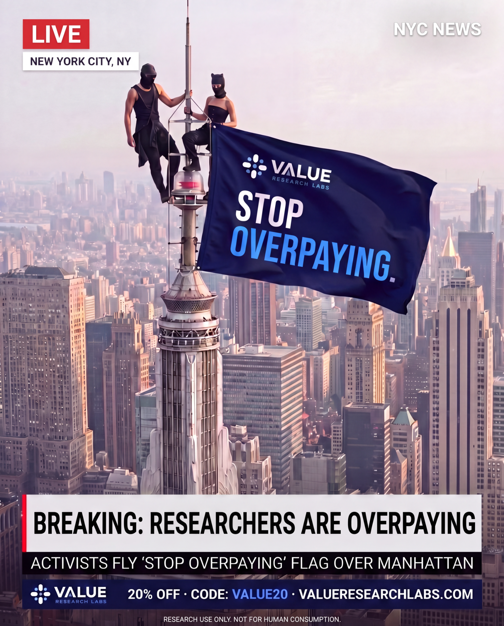 Value Research Lab Facebook ad from Jul 23, 2026
