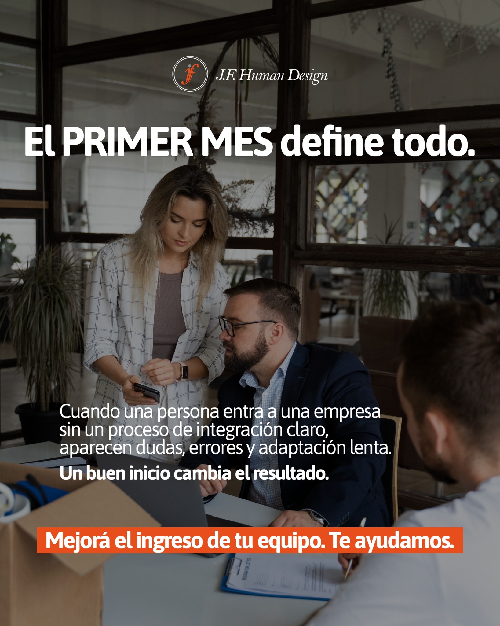 JF Human Design Facebook ad: El ingreso de una persona a una empresa…
