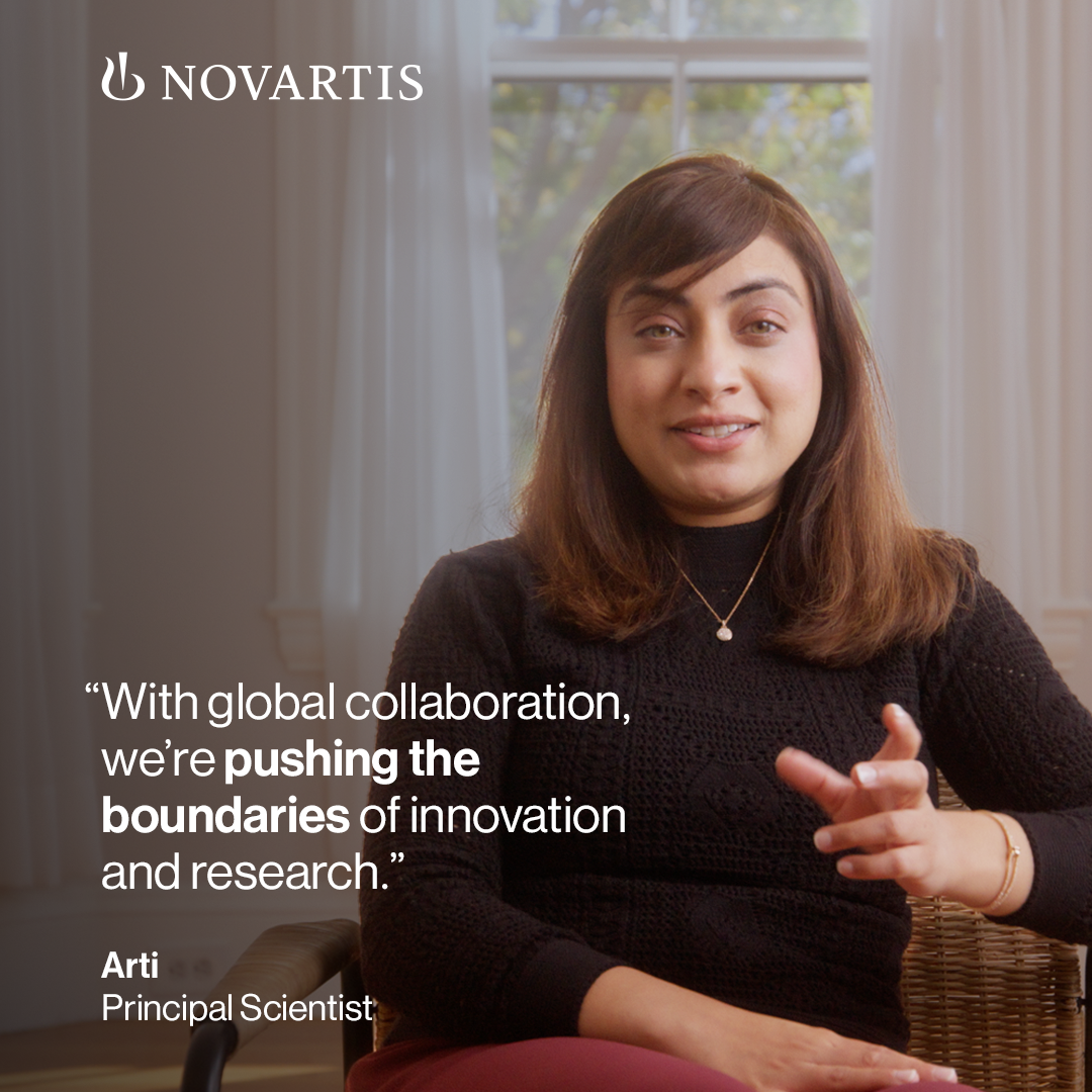 Novartis Facebook ad: Advancing medicines together