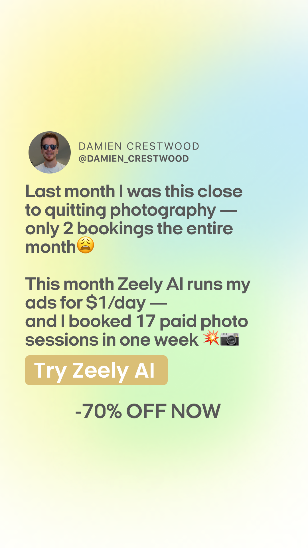 Zeely Facebook ad