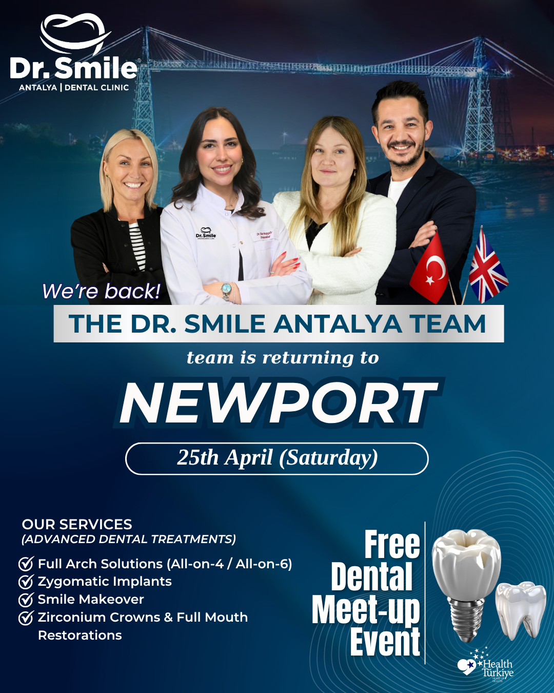 Dr Smile Antalya Dental Clinic Facebook ad from Apr 6, 2026