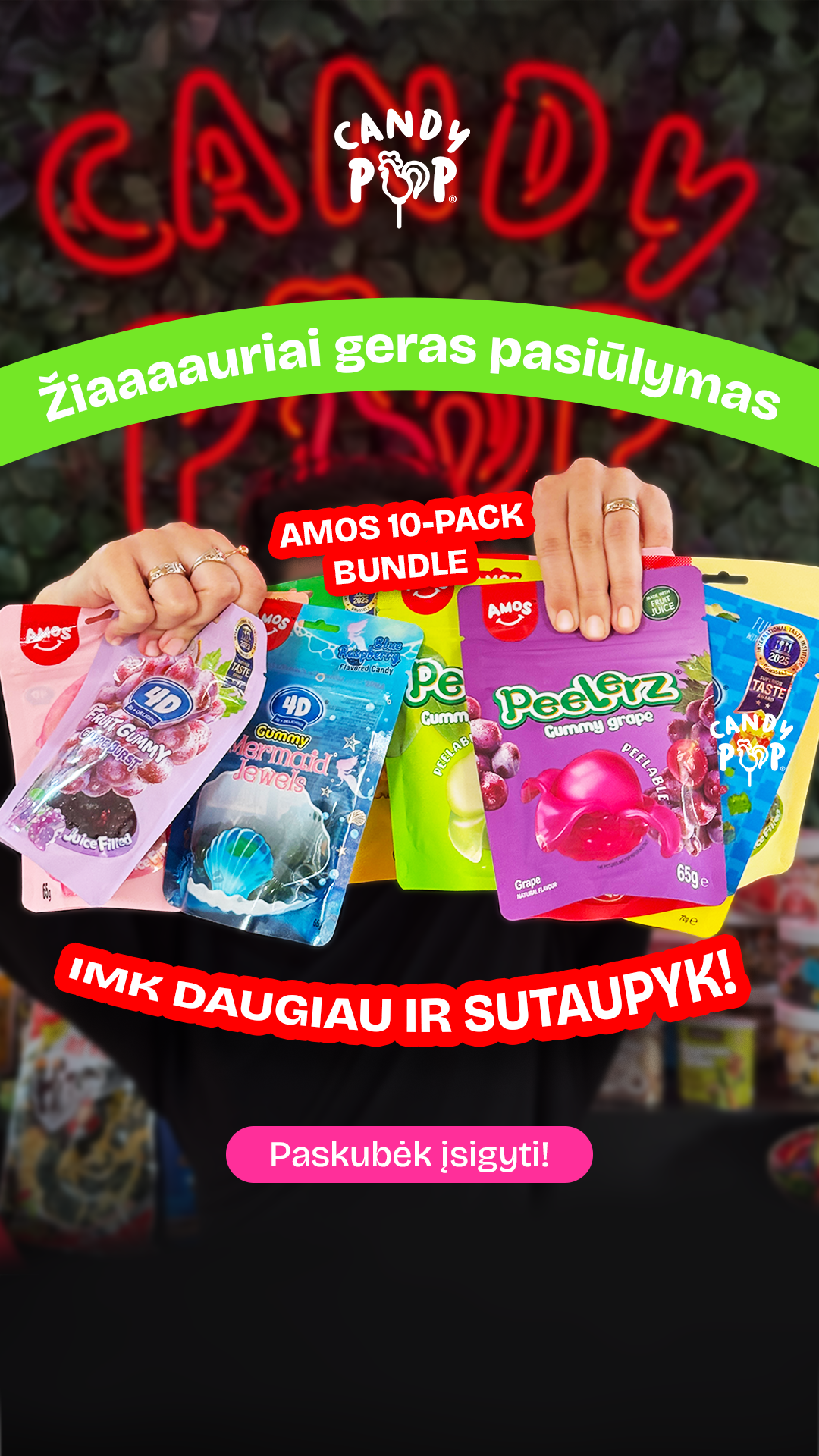 Candy POP Facebook ad