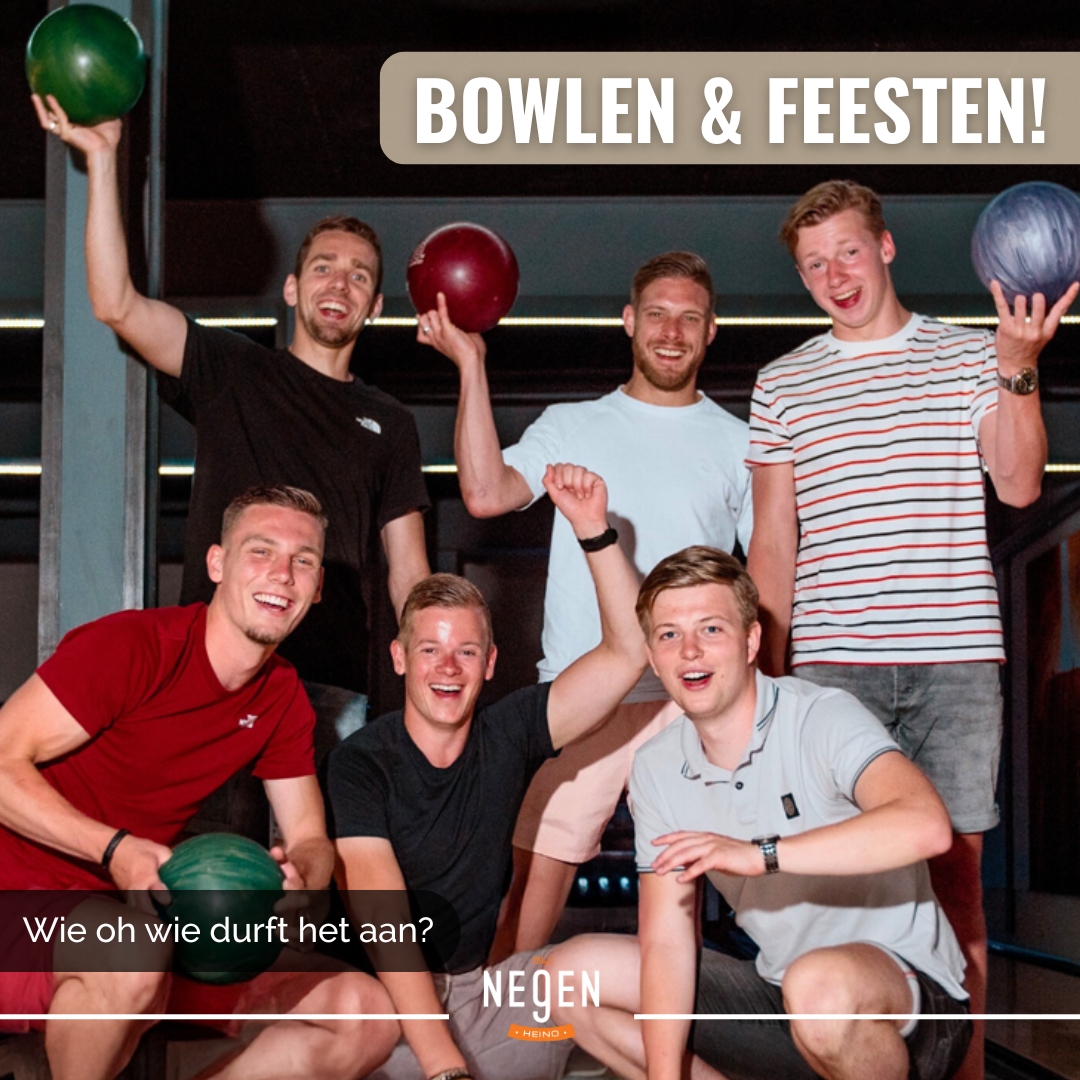 Bij Ne9eN Facebook ad: Bowlen. Bier. Maten.