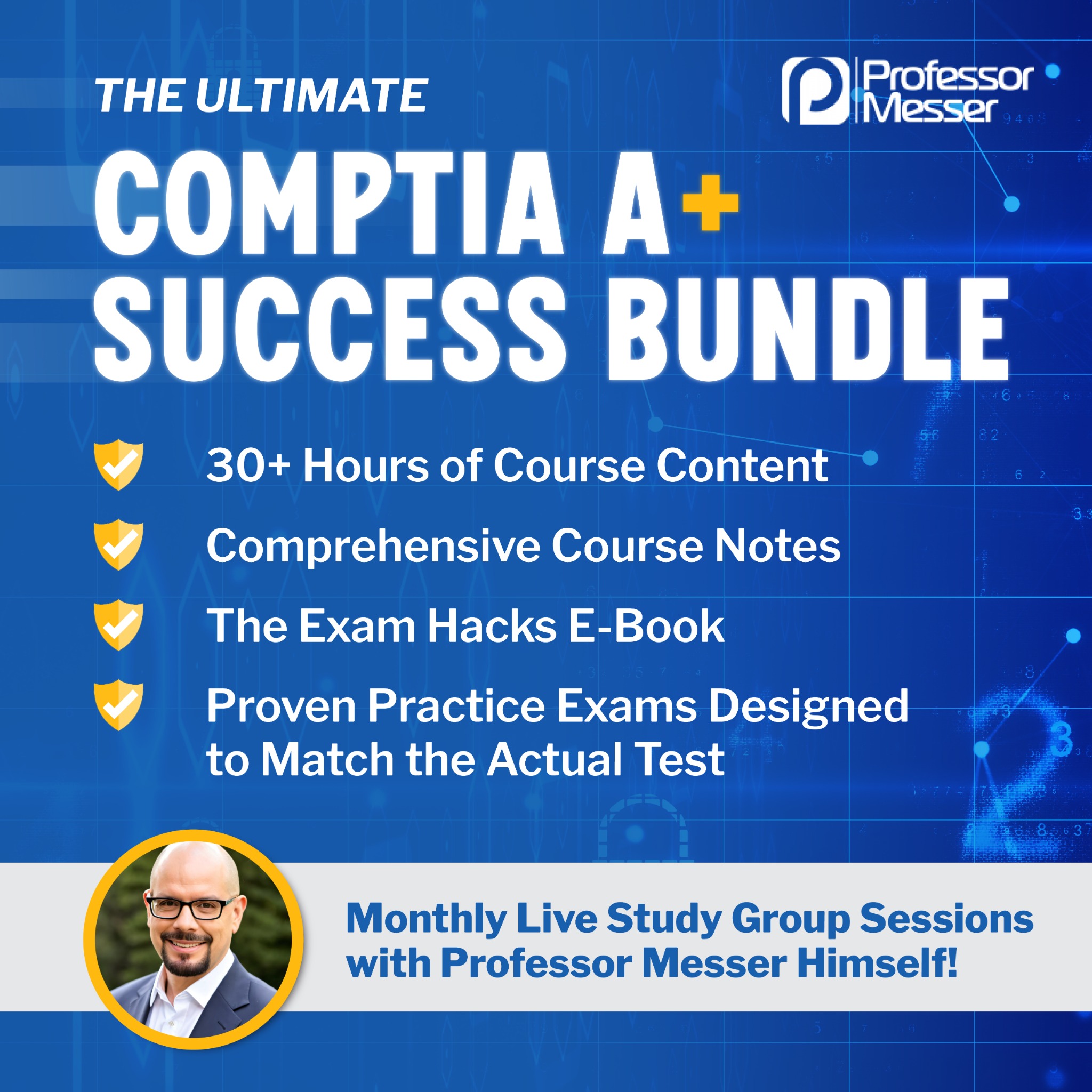 Professor Messer Facebook ad: Studying for CompTIA A+ but not sure where…