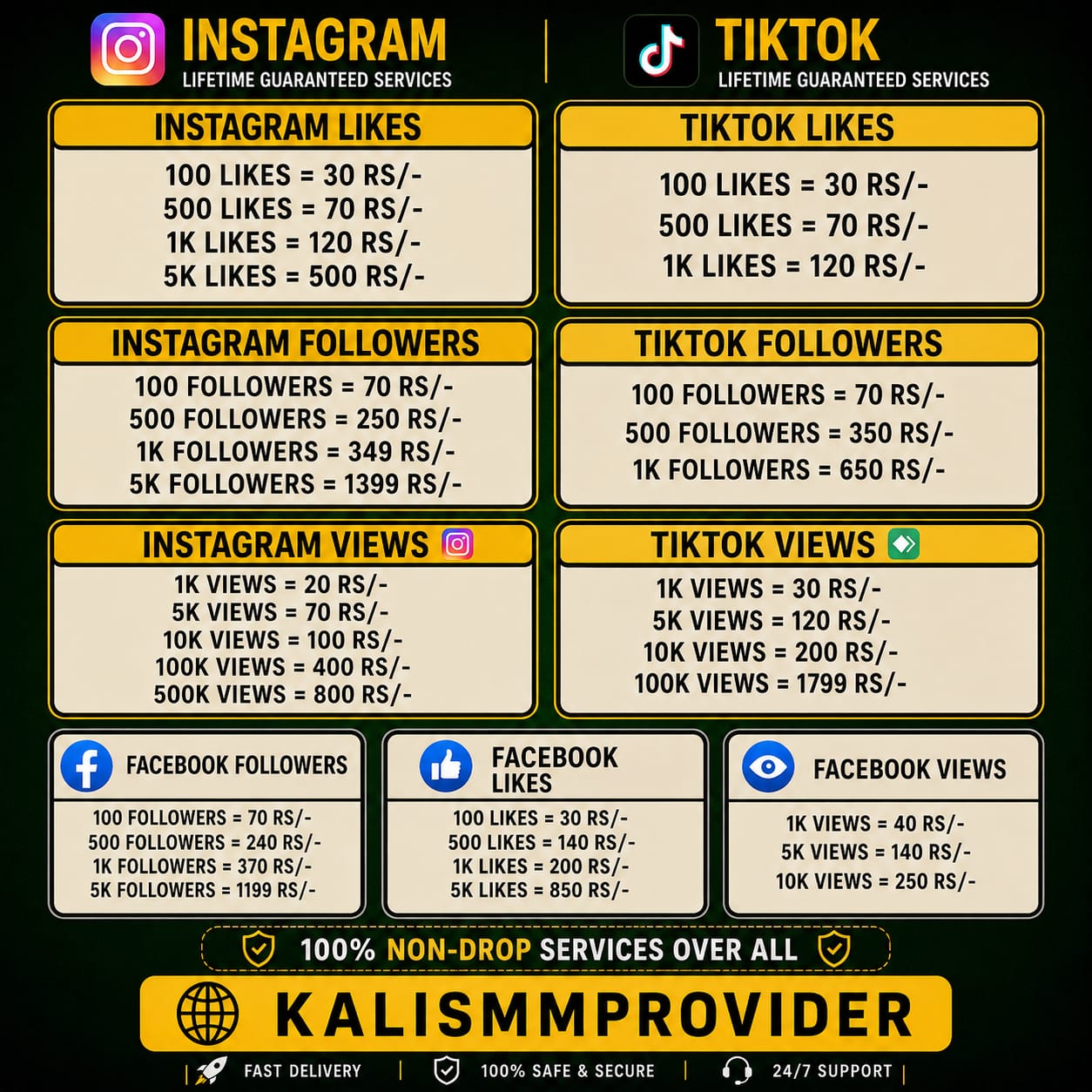 Kali Smm Provider Facebook ad: � Grow your social presence with reliable and…