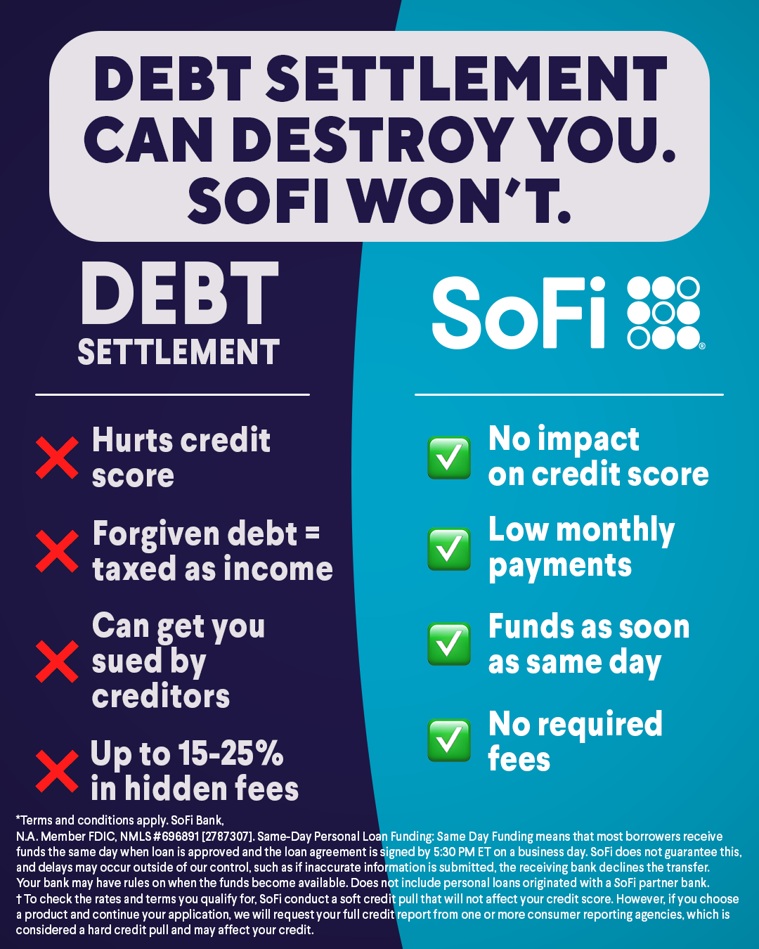 SoFi Facebook ad