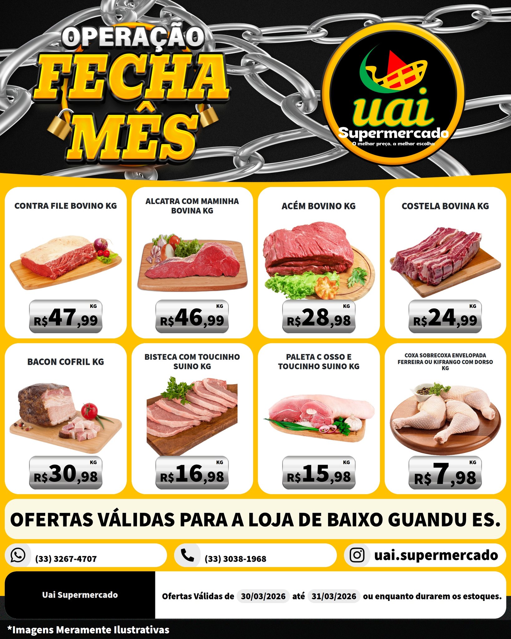 Uai Supermercado Facebook ad: Baixo Guandu-ES