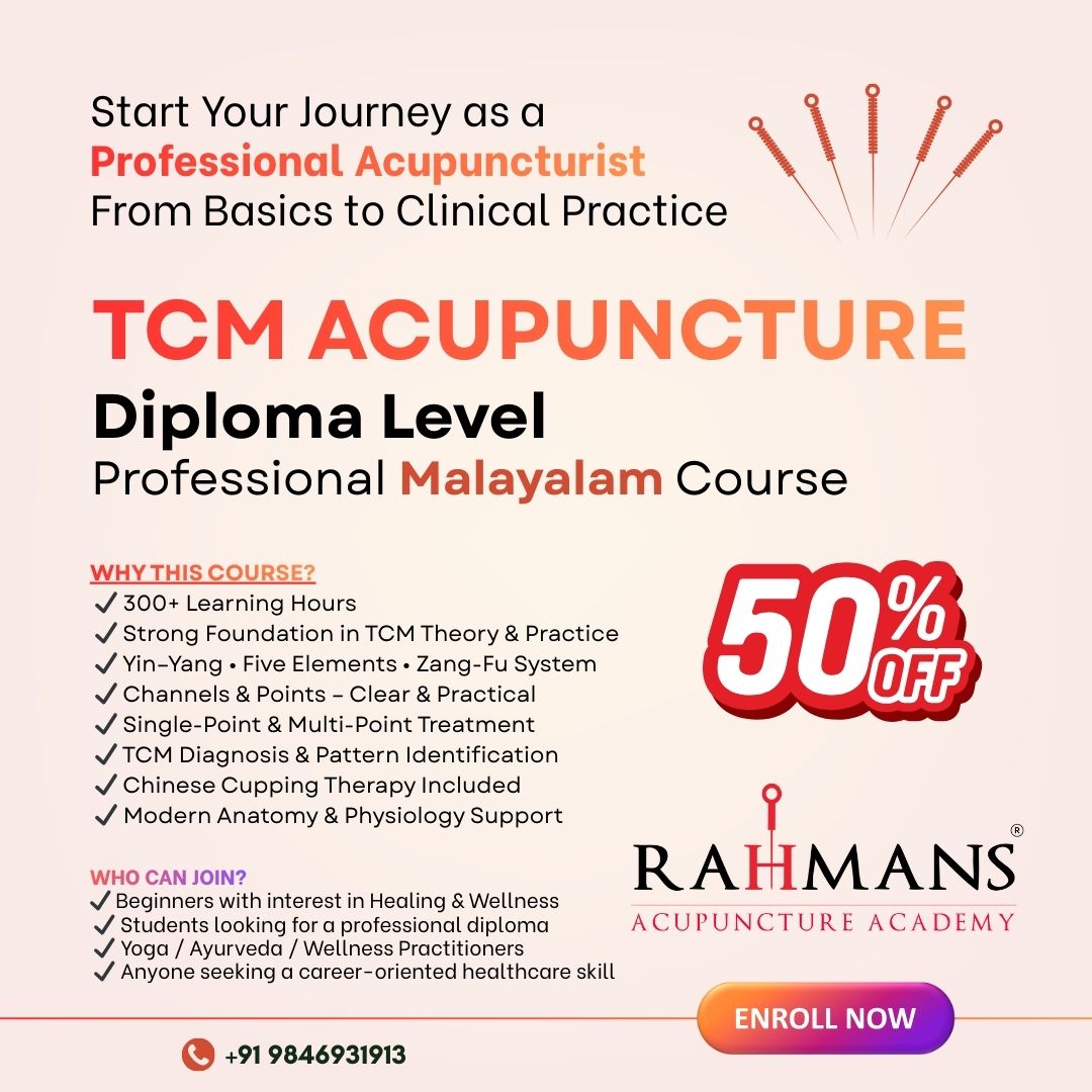 Rahmans Acupuncture Facebook ad: CHINESE ACUPUNCTURE COURS