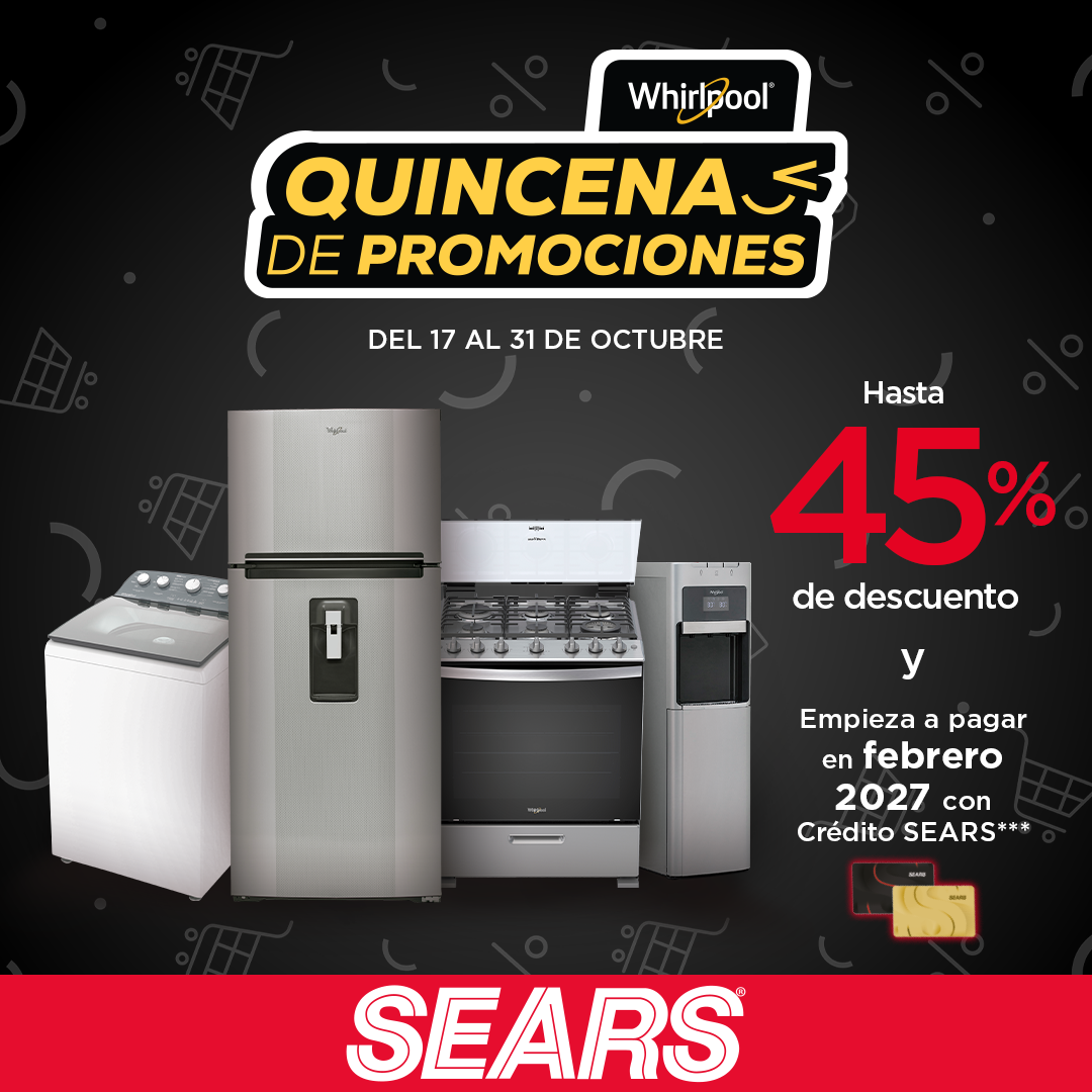 Sears México Facebook ad: ¡En tienda y en línea!
