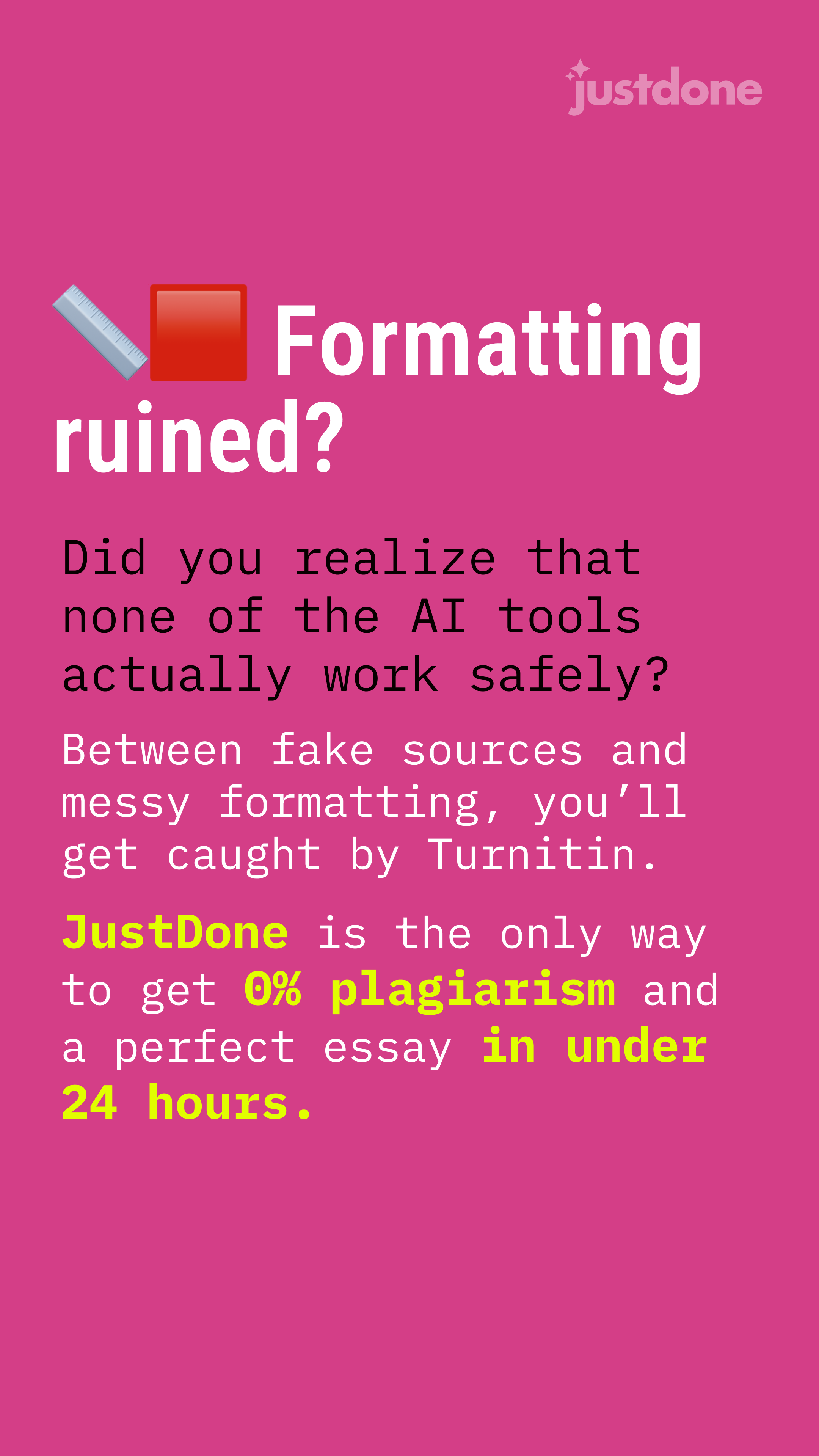Justdone: All-in-one AI tool  Facebook ad