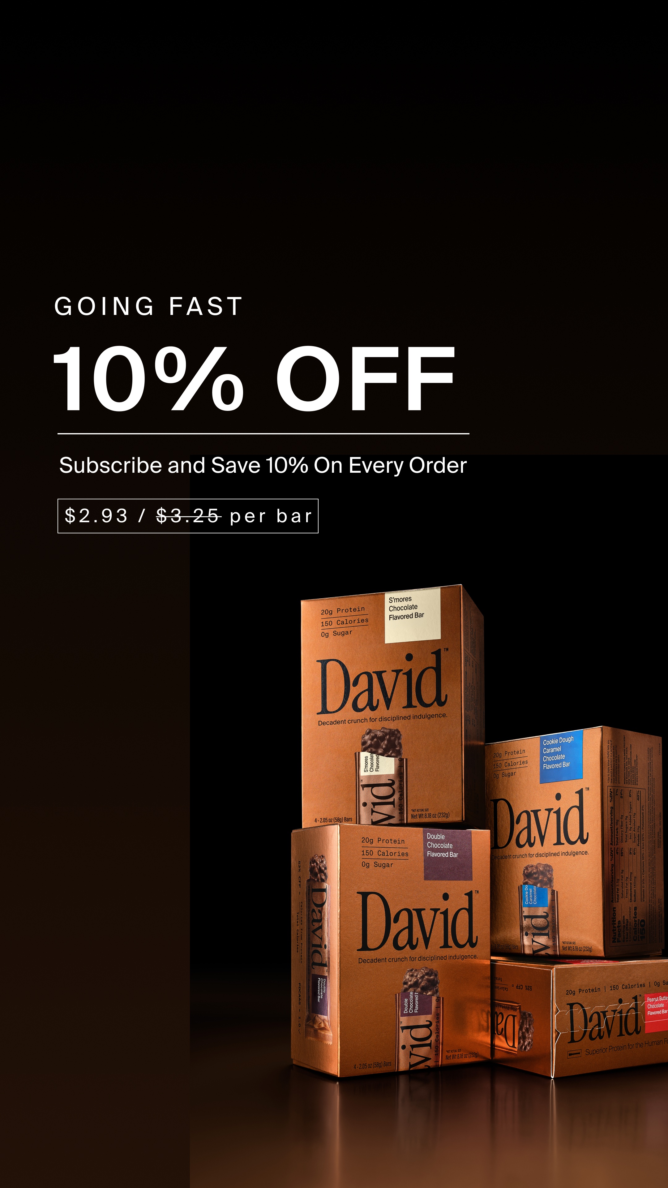 David Protein Facebook ad