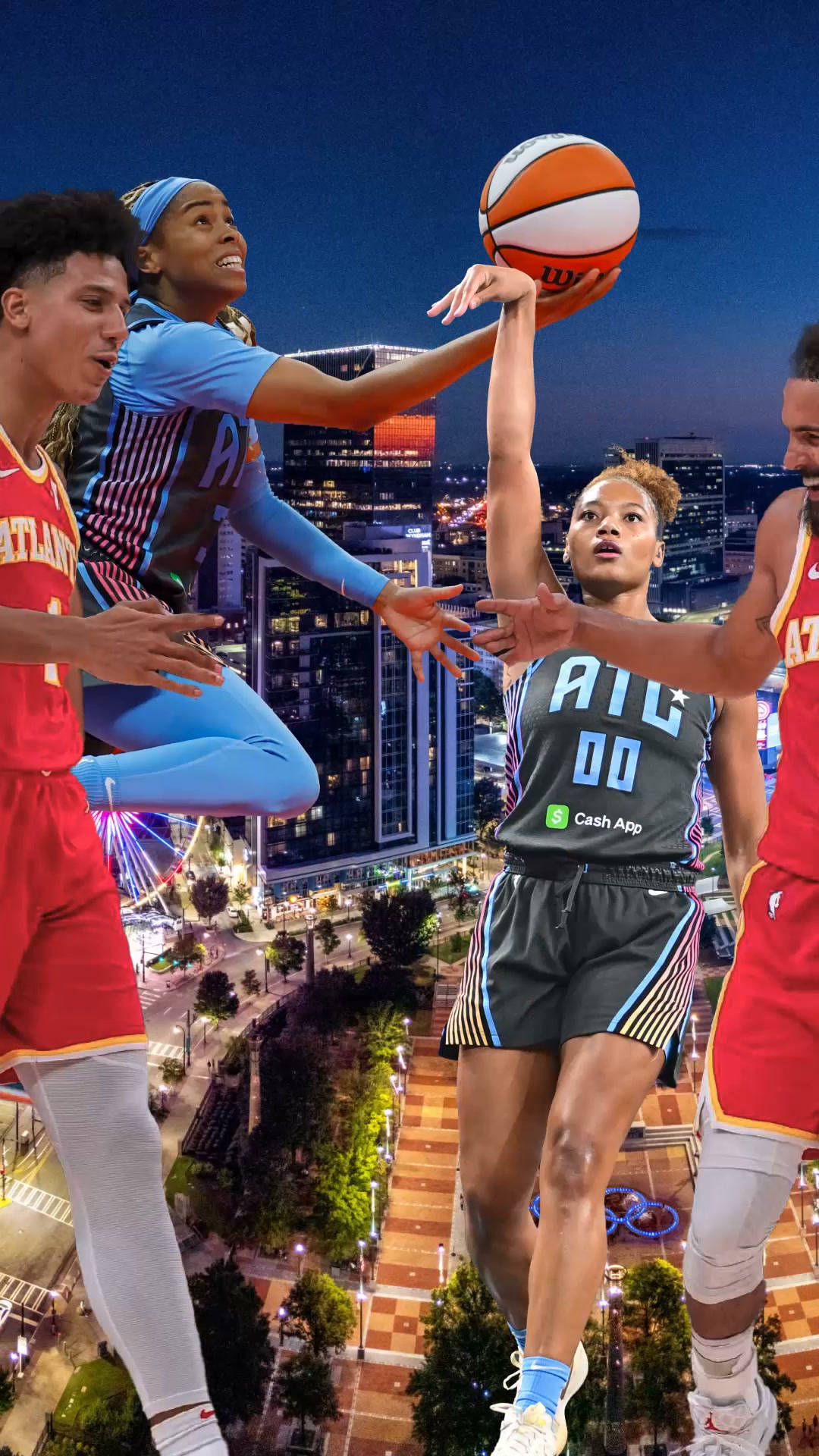 Discover Atlanta Facebook ad: Different jerseys. Same city.