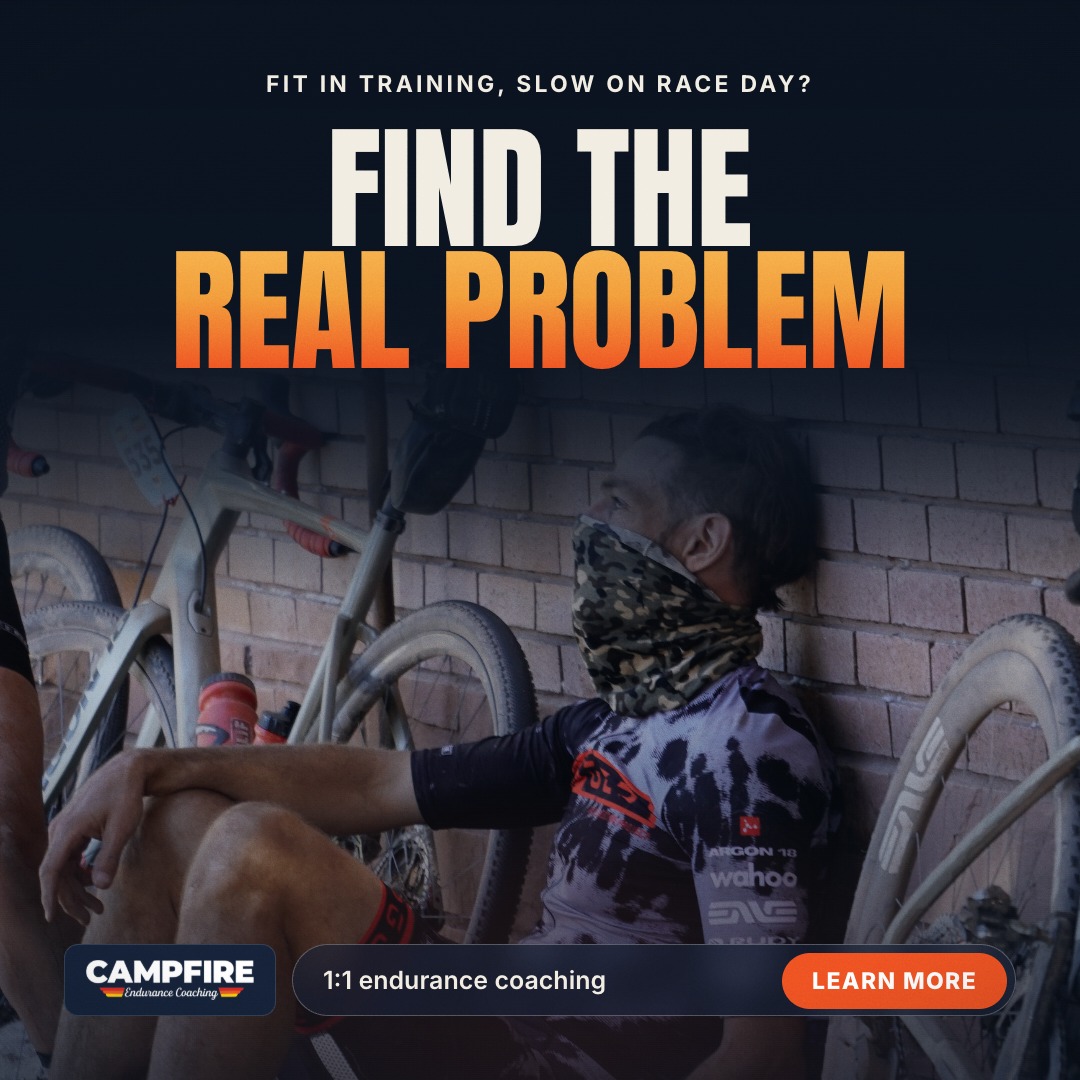 Campfire Endurance Coaching Facebook ad: Fix 1 Thing. Watch 3 Legs Move.