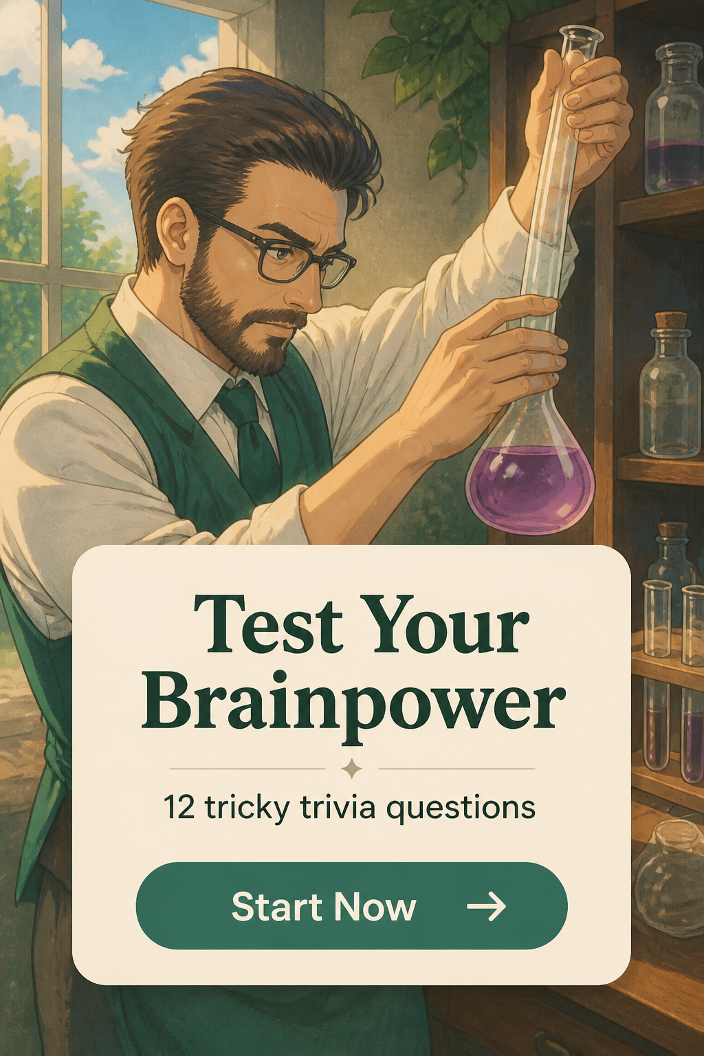 QuizGriz Science Facebook ad