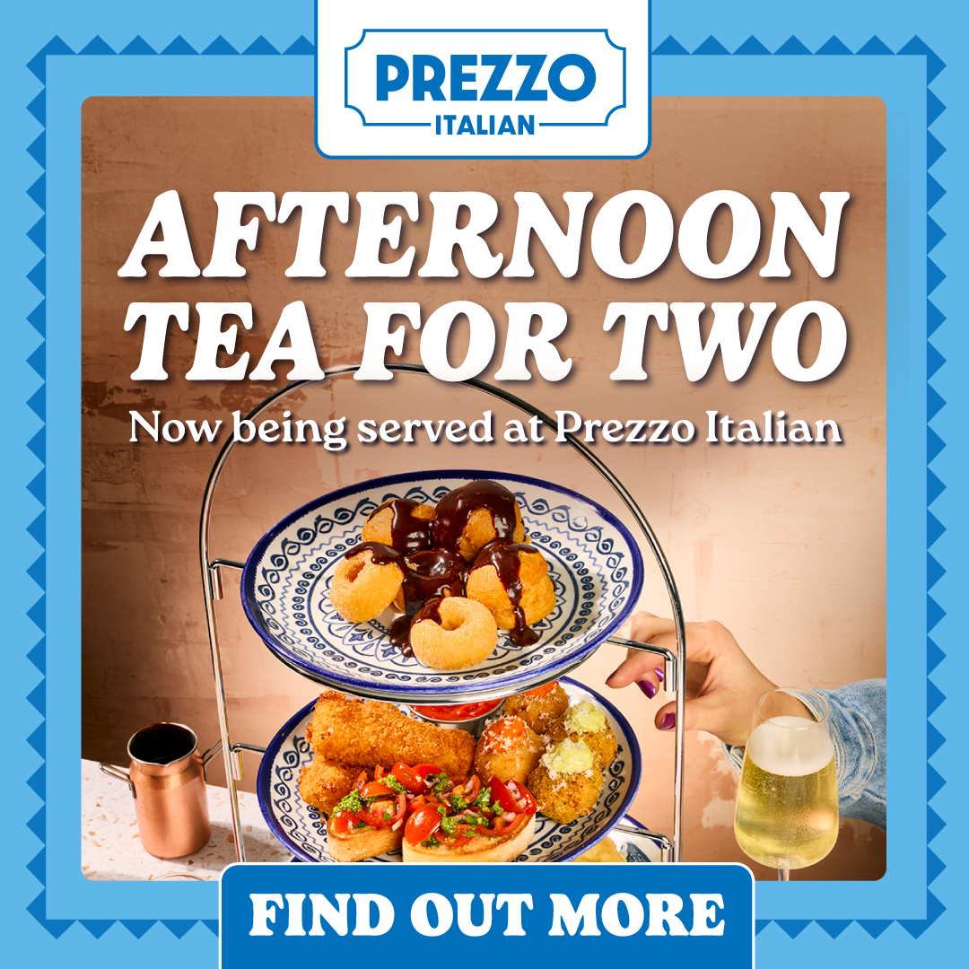 Prezzo Facebook ad: Afternoon Tea at Prezzo Italian!