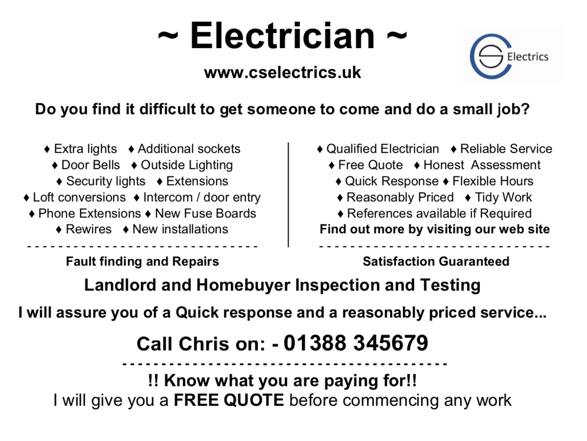 CS Electrics Facebook ad from Jul 11, 2021