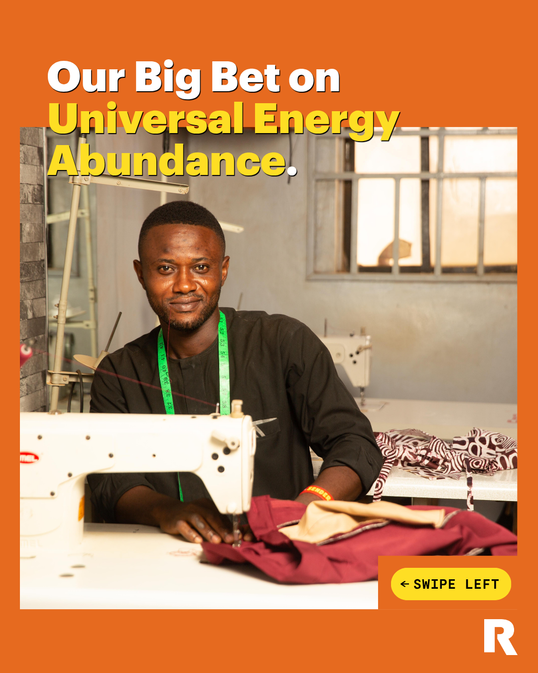 Rockefeller Foundation Facebook ad: Without power, there's no health, no jobs, no…
