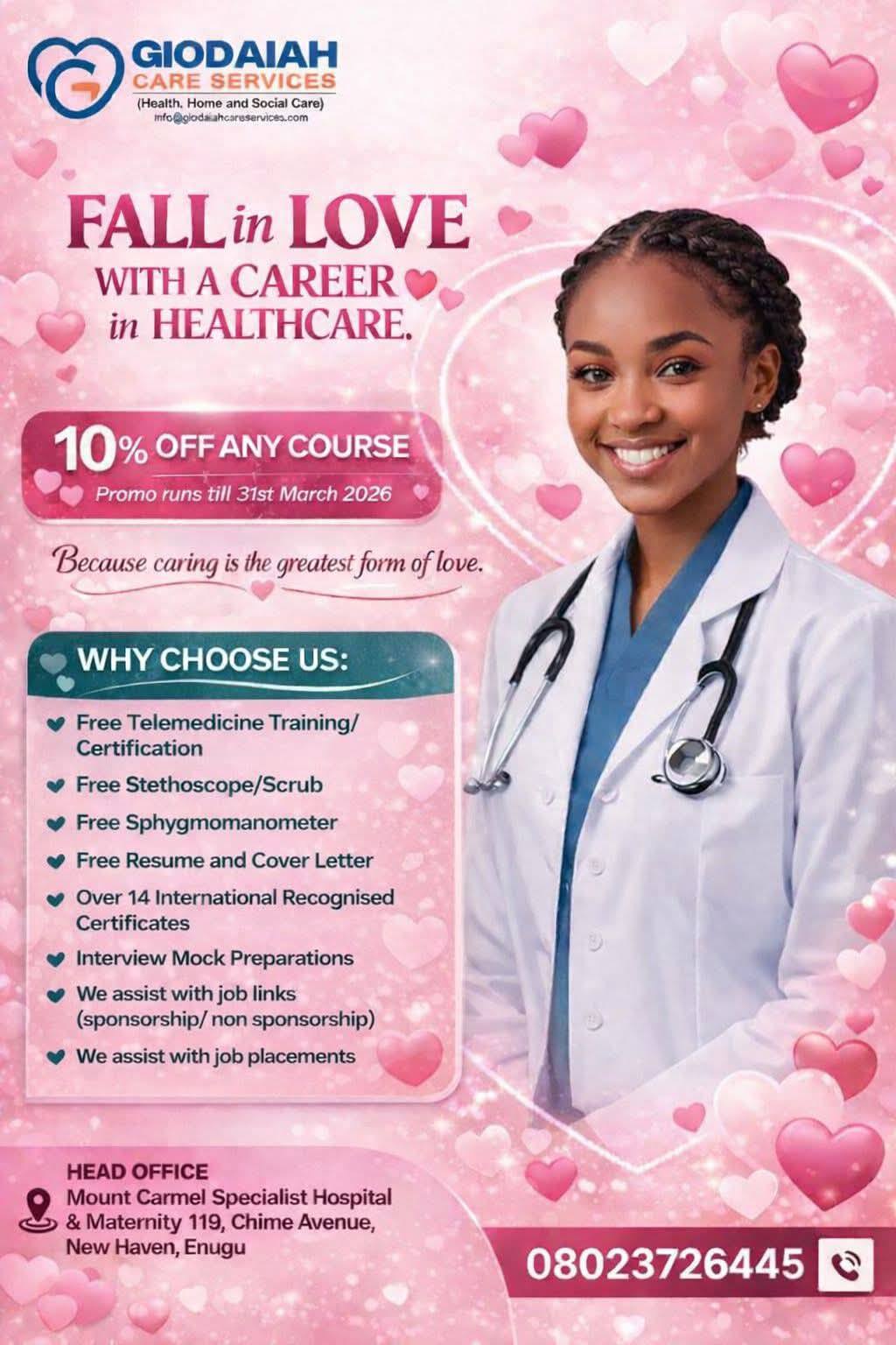 Giodaiah Care Services Ltd  Facebook ad