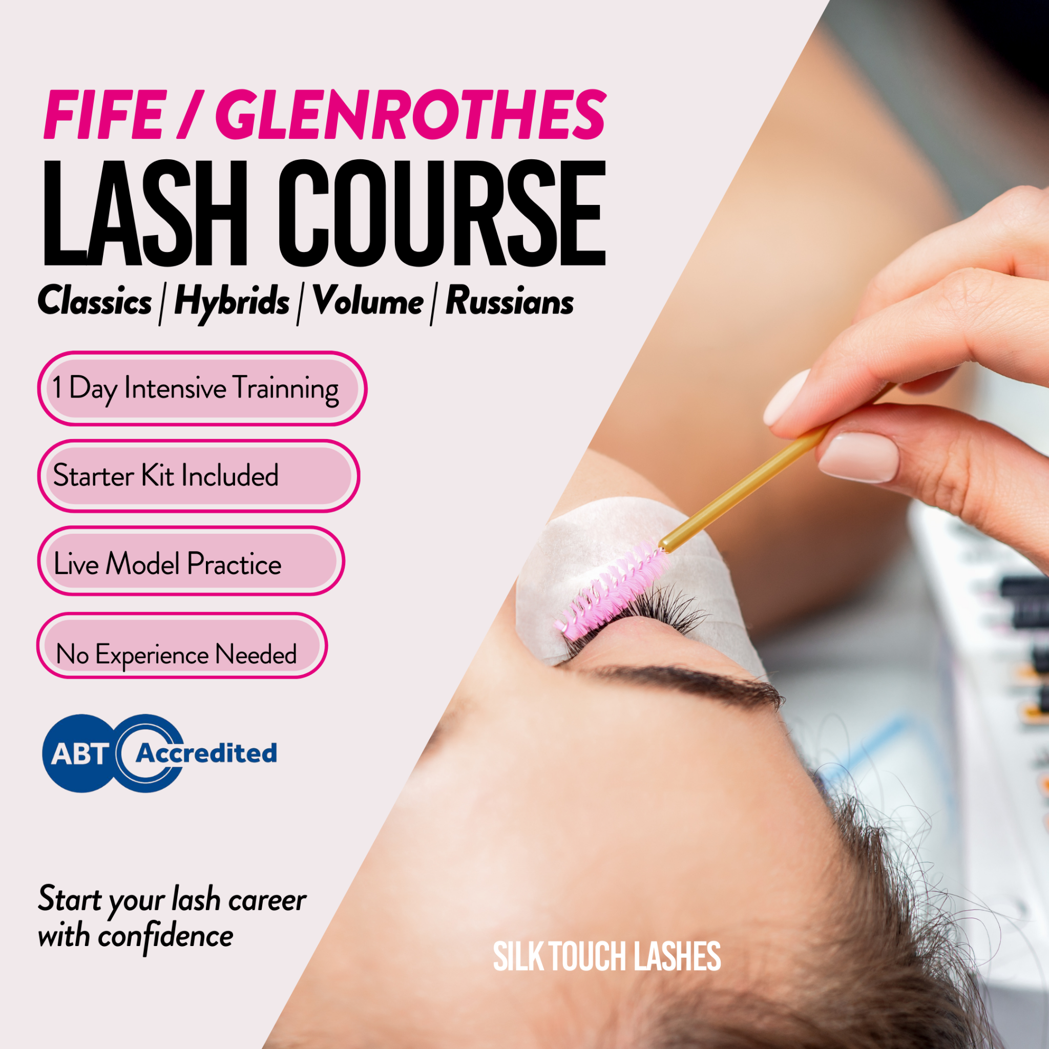 Silk Touch Lashes Facebook ad: Dream of a lucrative career in beauty?