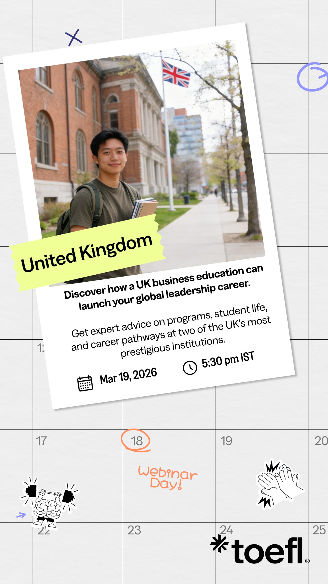 TOEFL Facebook ad