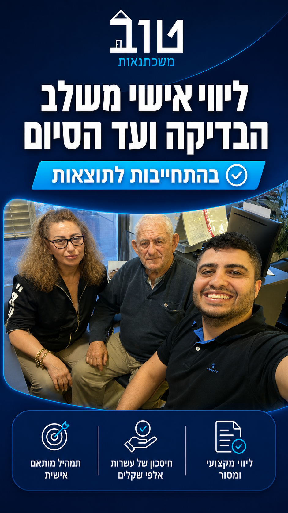 טוב משכנתאות ופיננסים Facebook ad: לבדיקת התאמה ללא עלות!