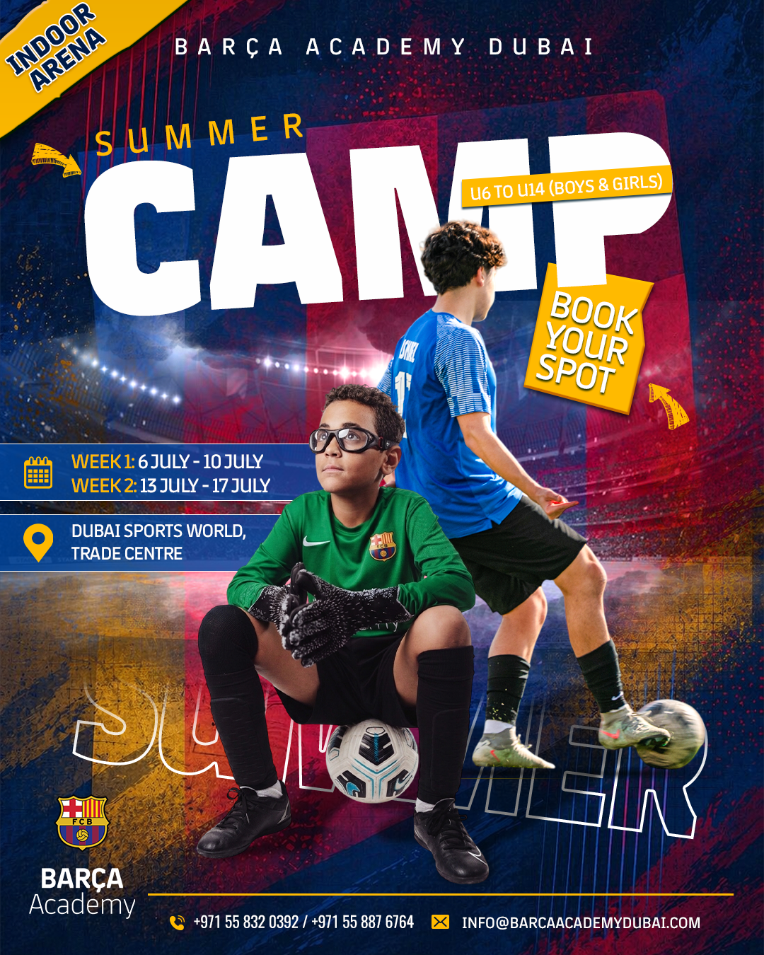 Barça Academy Dubai Facebook ad