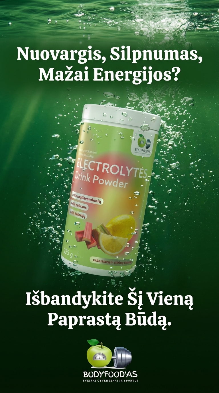 Sveikatos produktai ir sporto papildai Facebook ad: Naujiena! Elektrolitai tik 9,99 €