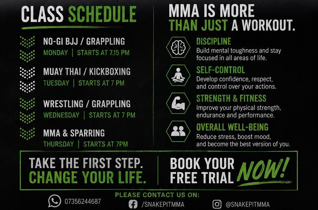The Snake Pit - Mixed Martial Arts & Fitness Facebook ad