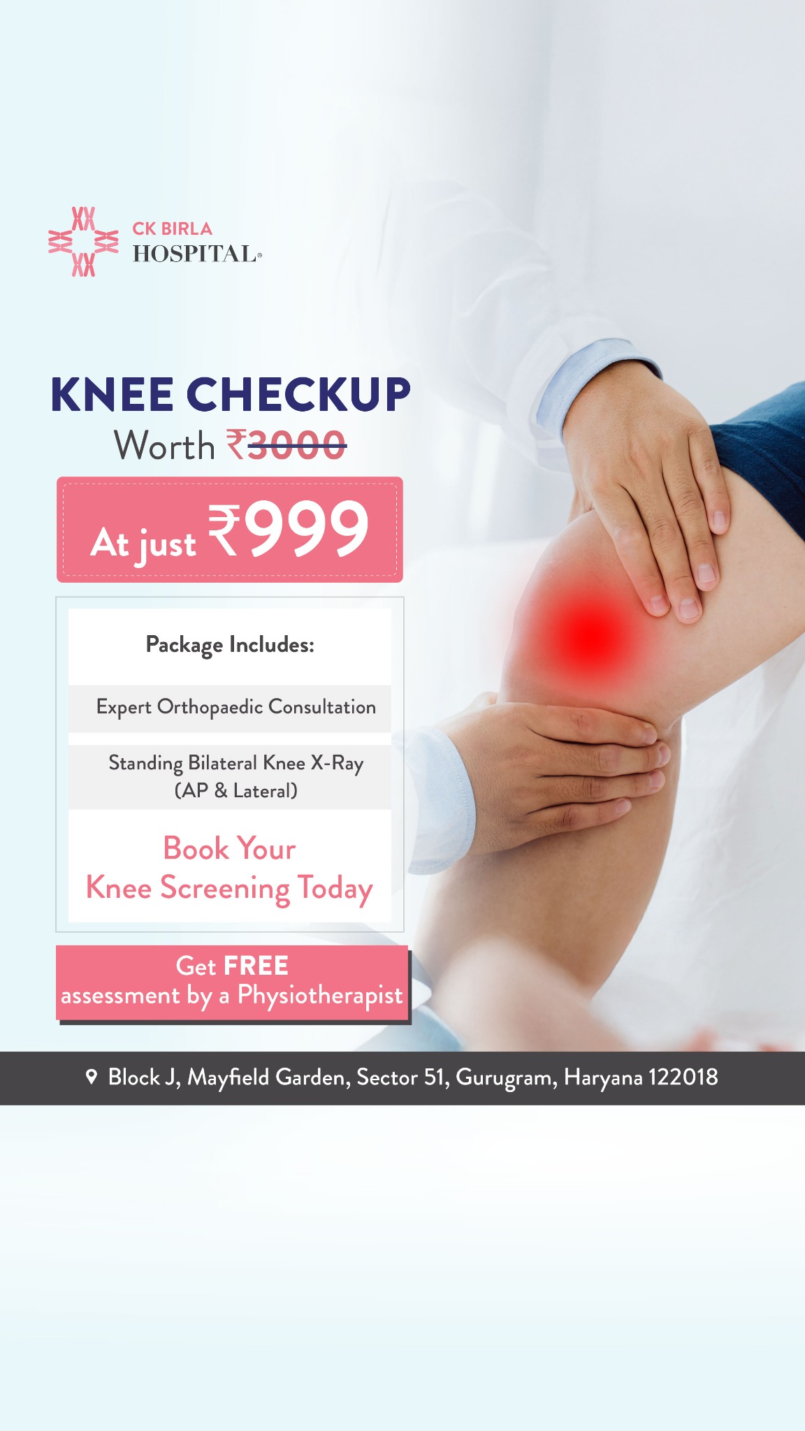 CK Birla Hospital Facebook ad