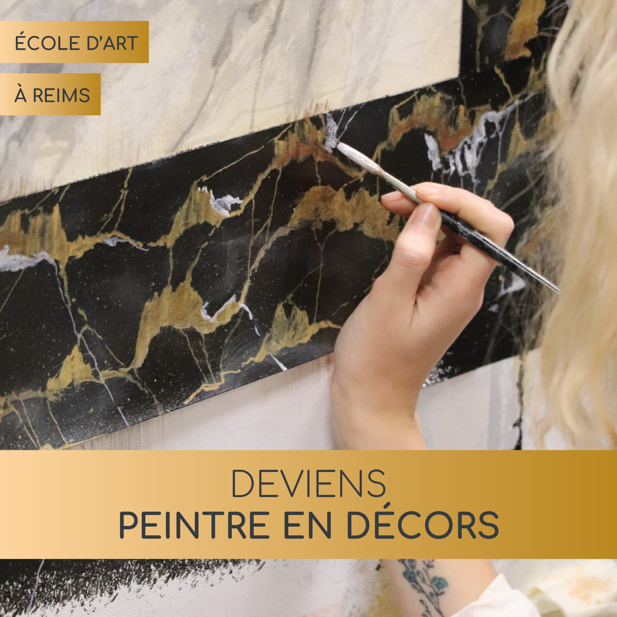 Ecole Blot Facebook ad: Vous aimez la peinture?