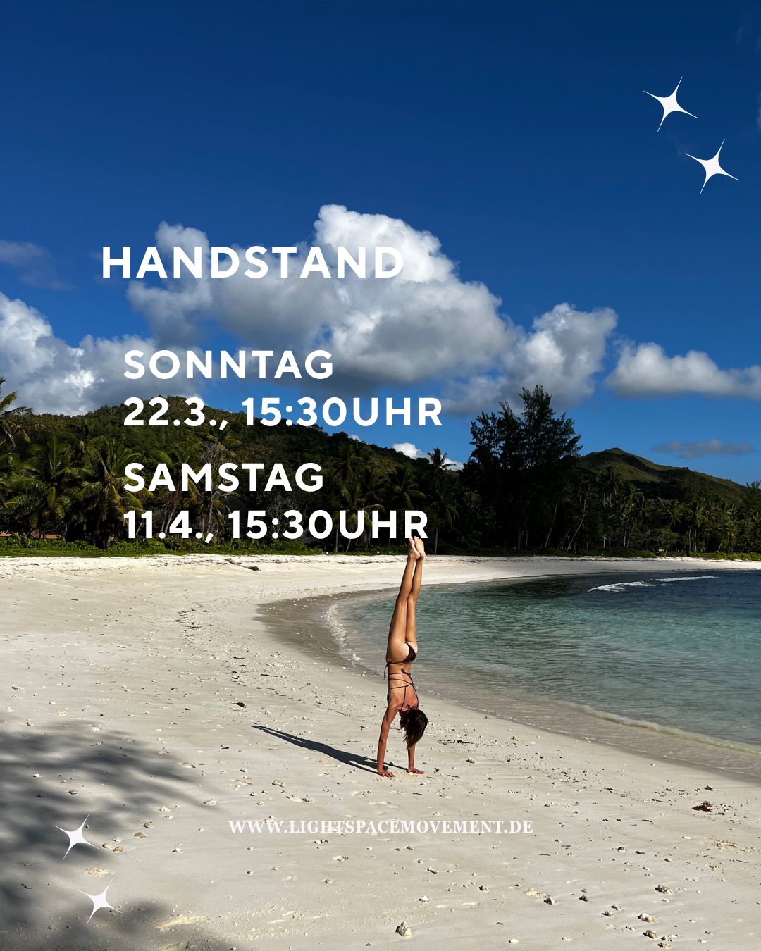 Light Space Movement Facebook ad: Handstand Workshop