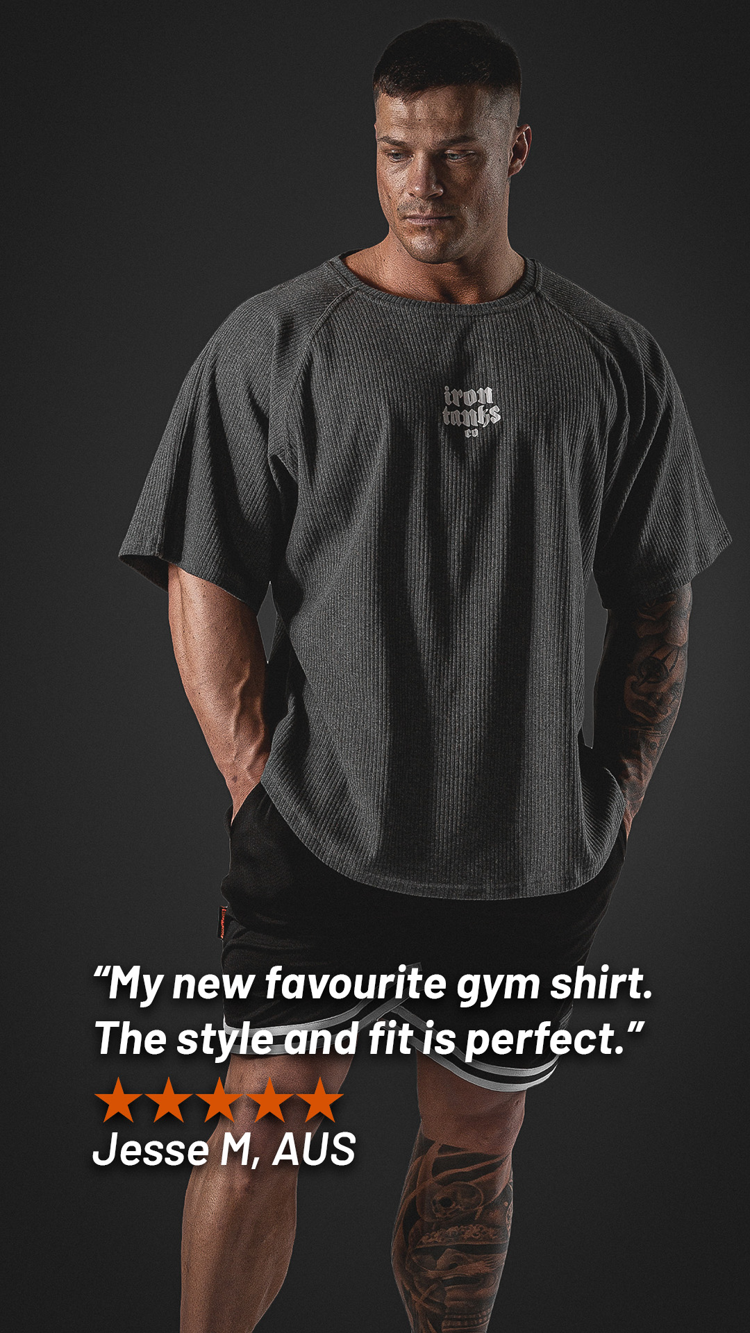 Iron Tanks Gym Gear Facebook ad