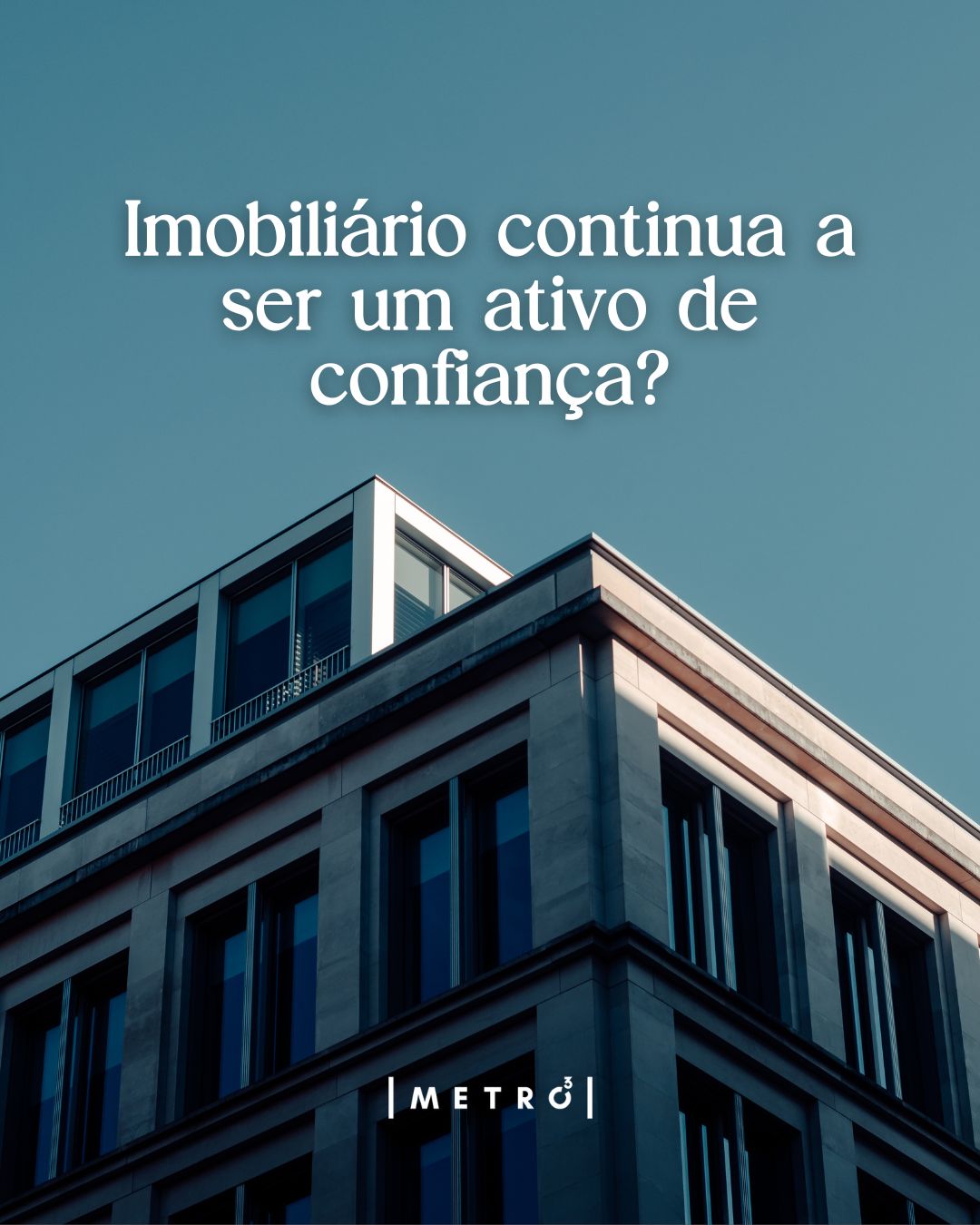 Metro³ Real Estate Facebook ad: Mesmo em períodos de instabilidade, o imobiliário mantém-se…