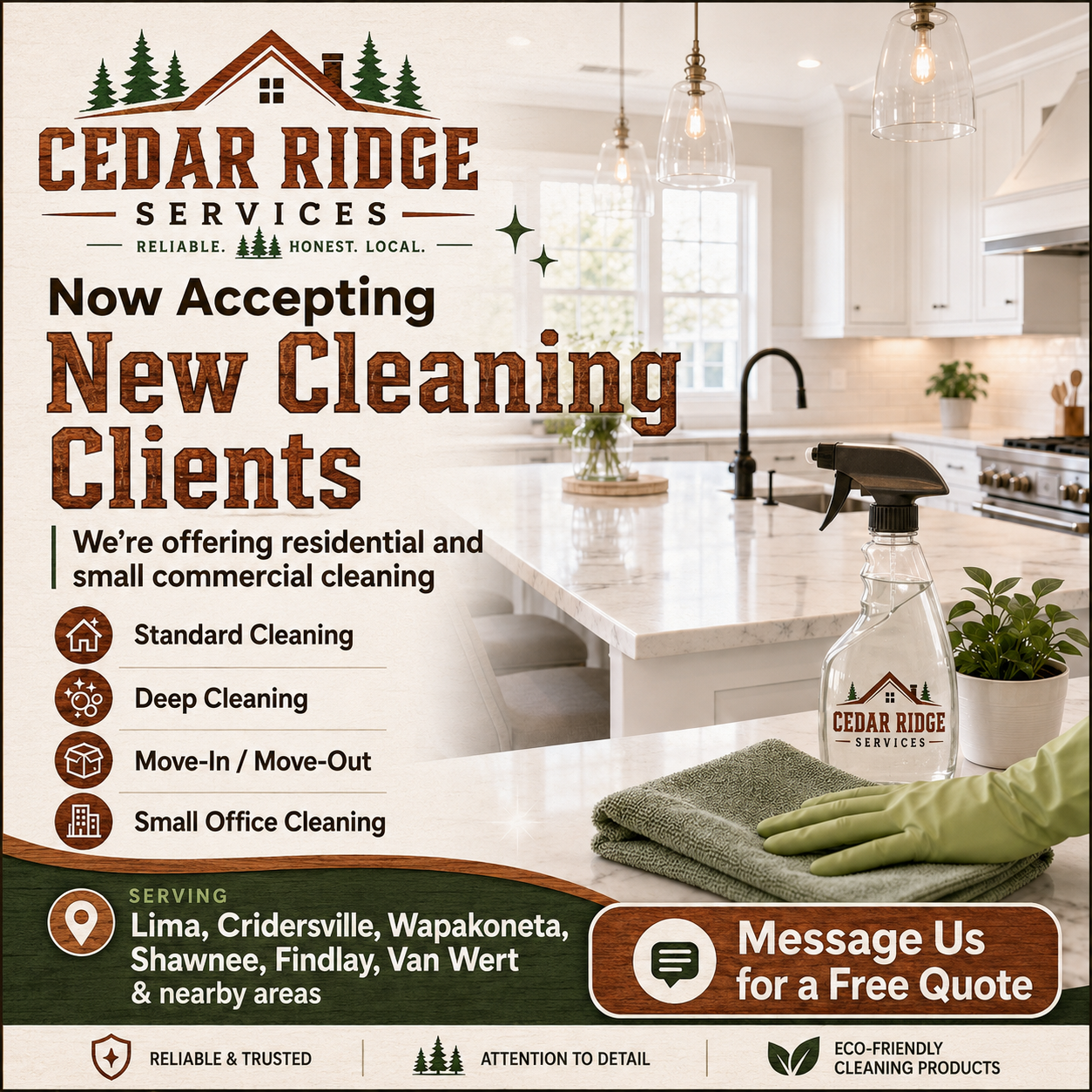 Cedar Ridge Services Facebook ad
