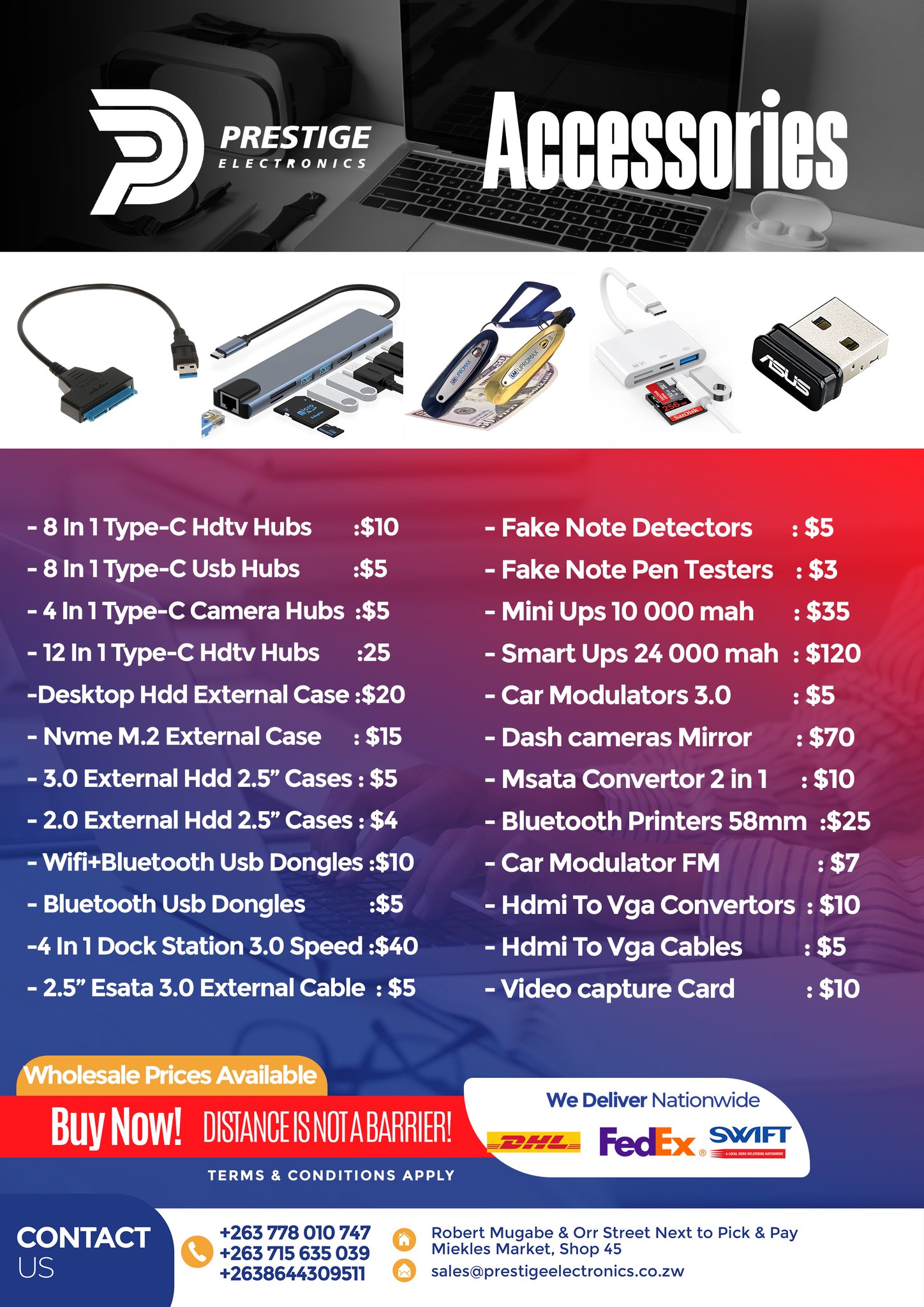 Prestige Electronics Facebook ad: All Your ICT Gadgets At Affordable & Reliable…