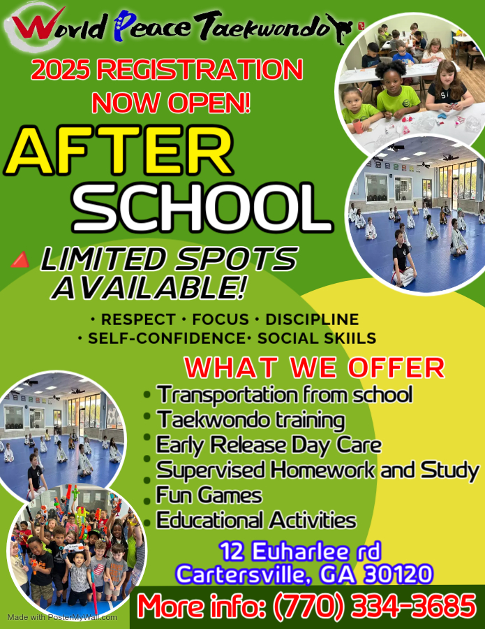 World Peace Taekwondo In Cartersville Facebook ad