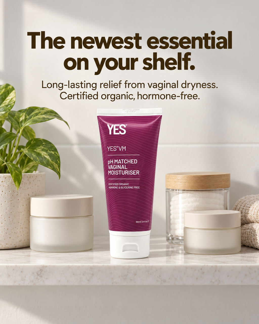 YES - The Organic Intimacy Company Facebook ad: The everyday essential.