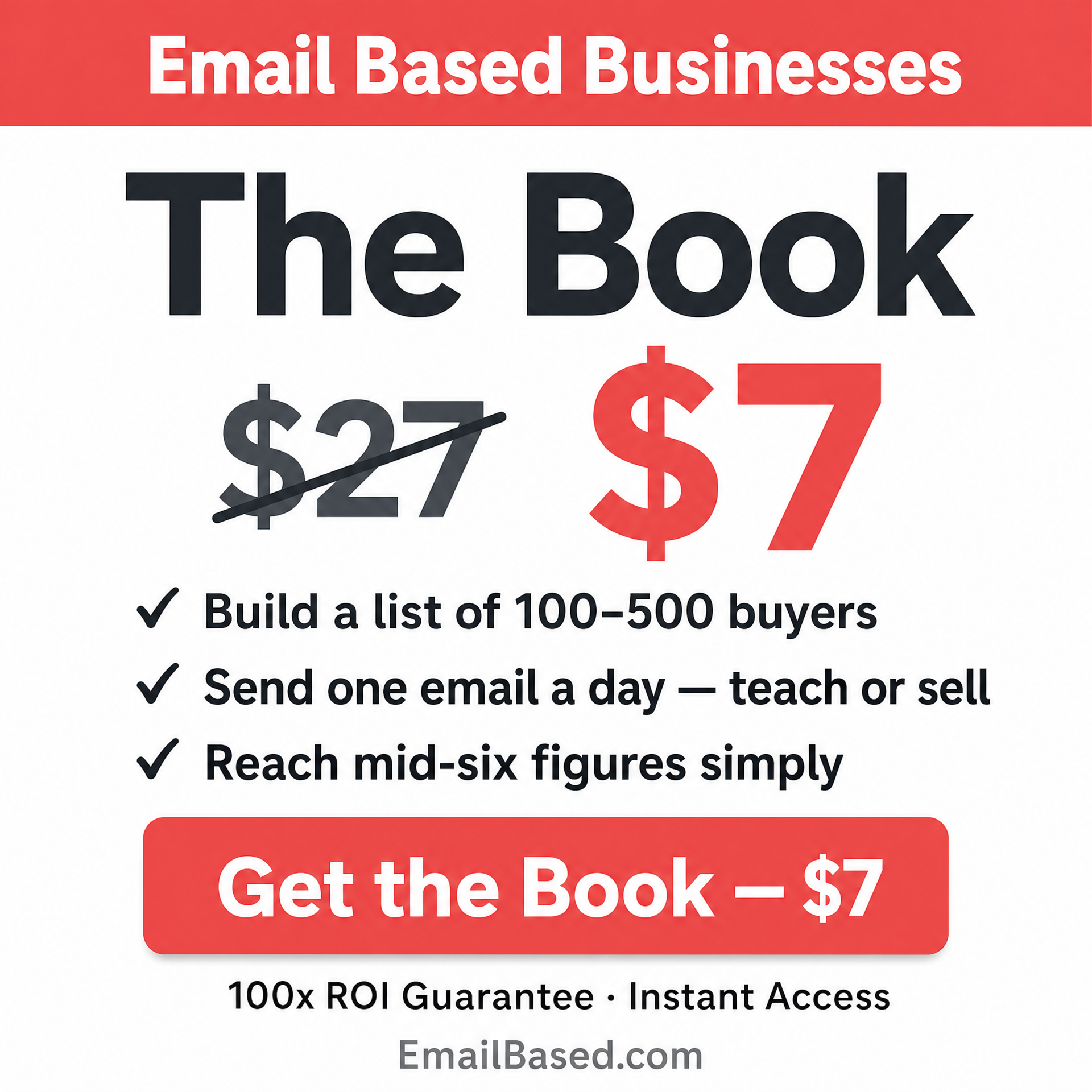 CopyHour Facebook ad: How I built a business on 1 email/day