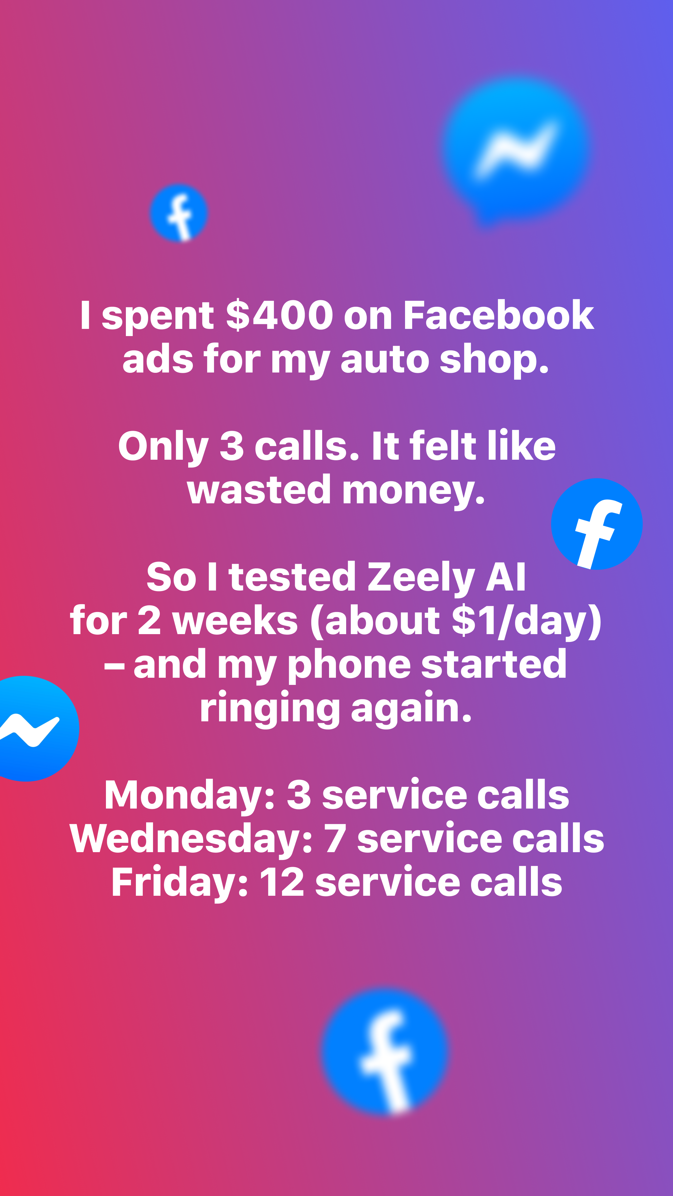 Zeely Facebook ad