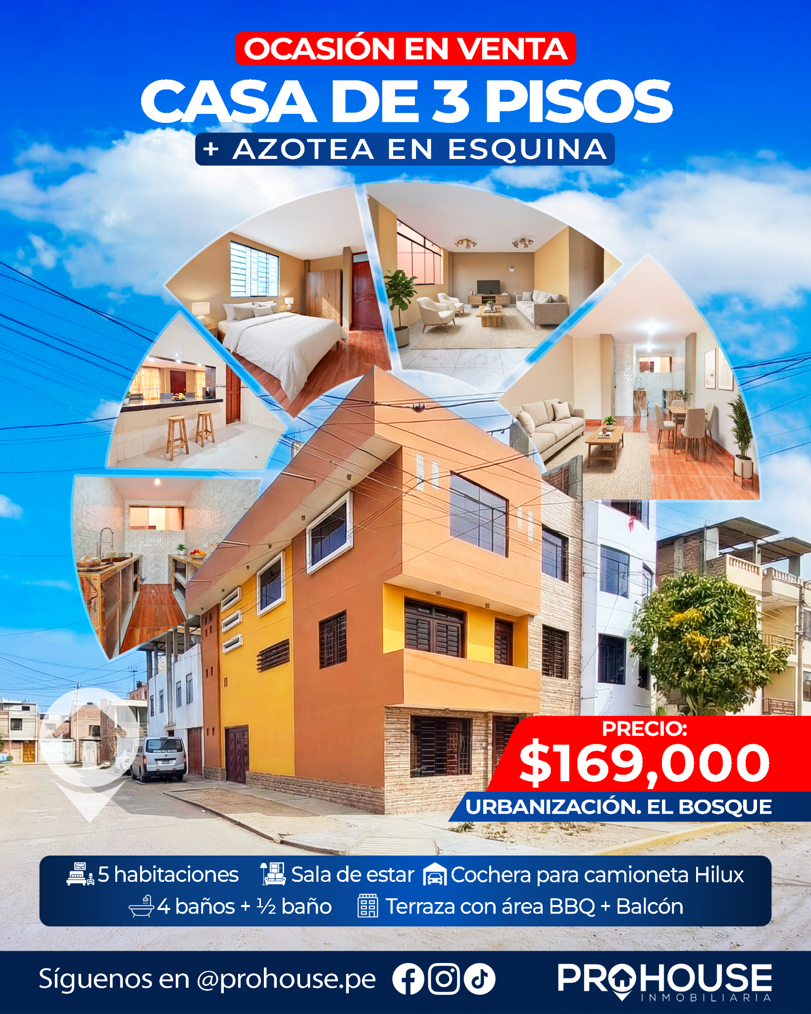 Prohouse Inmobiliaria Facebook ad: AGENDA UNA VISITA AHORA!