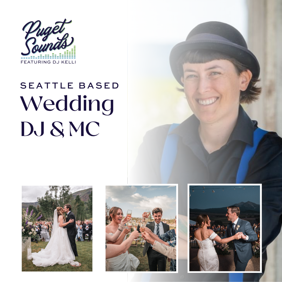 Puget Sounds Event DJ Services Facebook ad: Seattle Wedding DJ & MC | Puget Sounds | DJ Kelli
