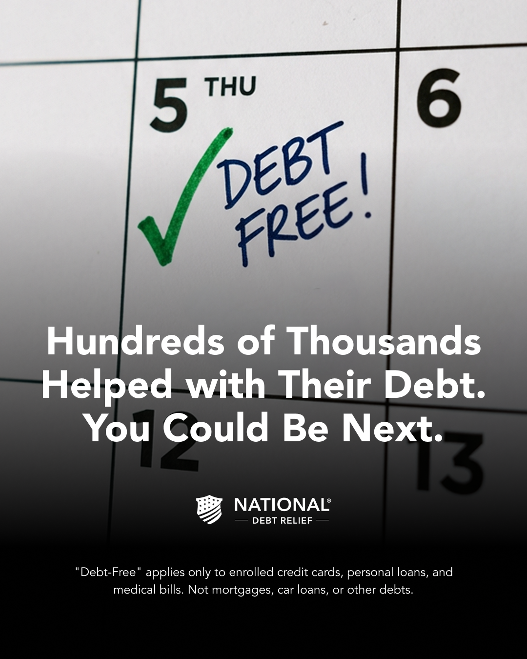 National Debt Relief Facebook ad